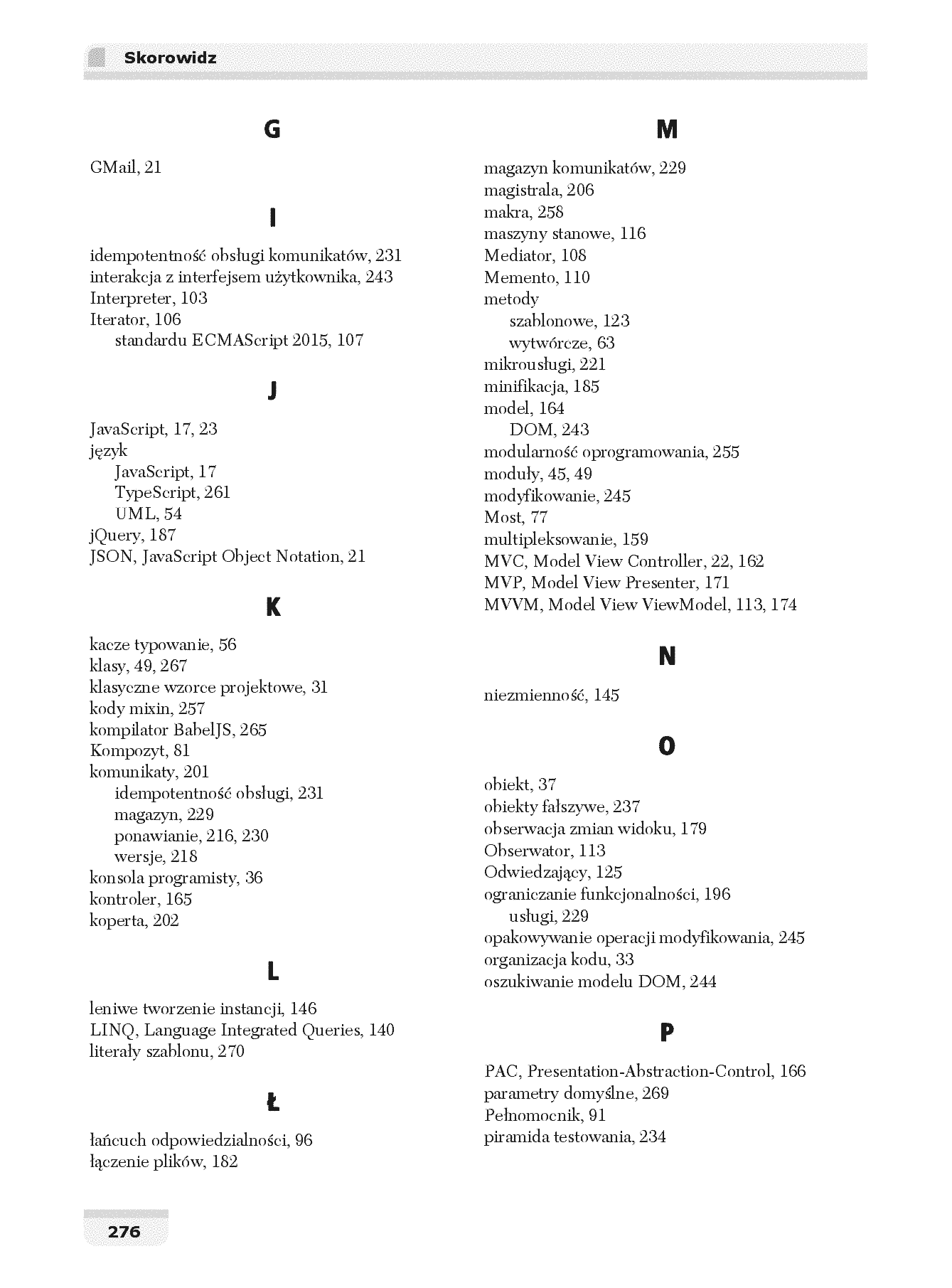 Fragment „JavaScript i wzorce projektowe. Programowanie dla zaawansowanych. Wydanie II” — strona 24 z 28