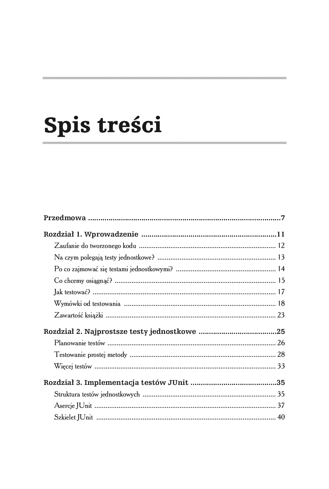 Fragment „JUnit. Pragmatyczne testy jednostkowe w Javie” — strona 2 z 16
