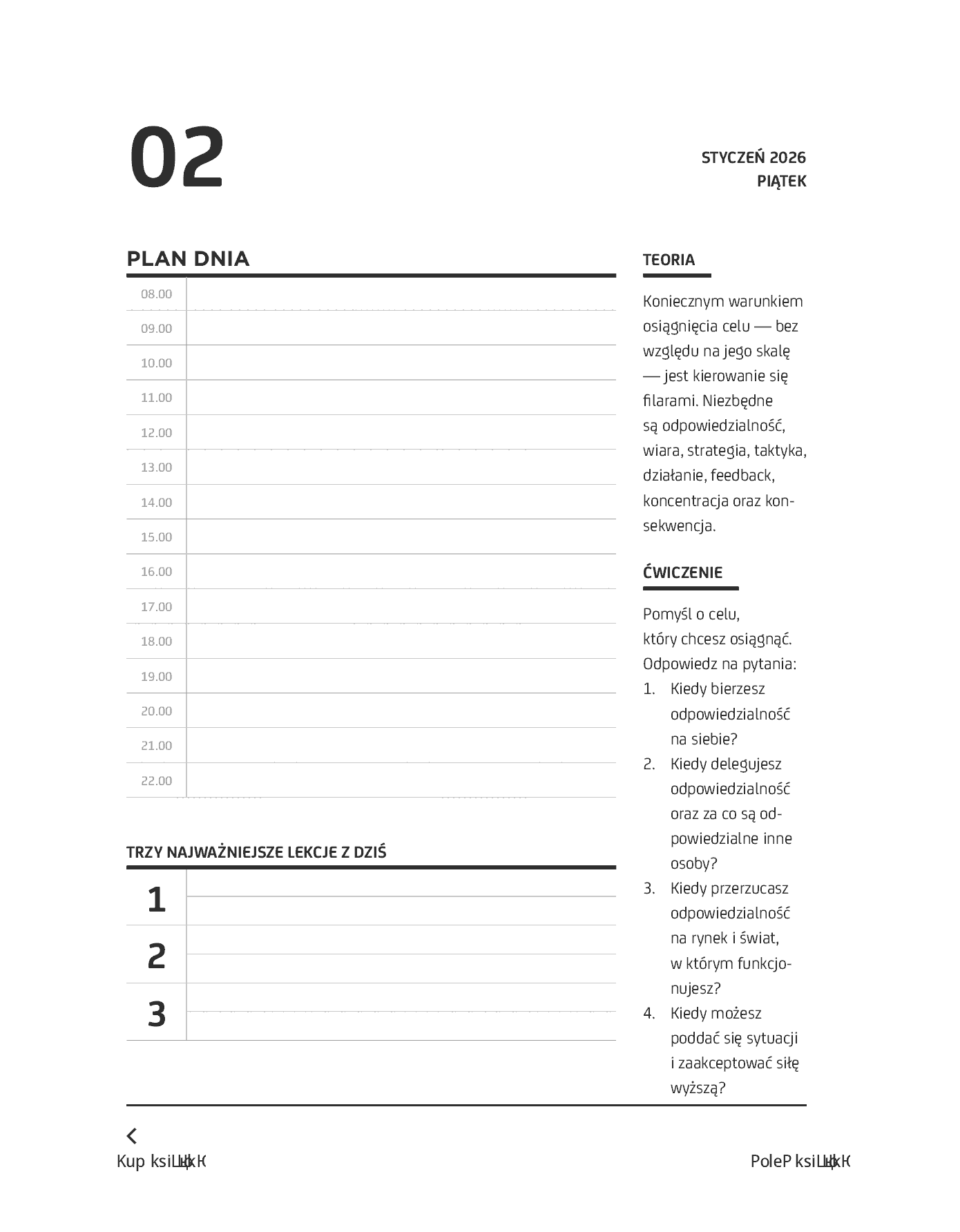 Fragment „Kalendarz Create Yourself 2026” — strona 10 z 24