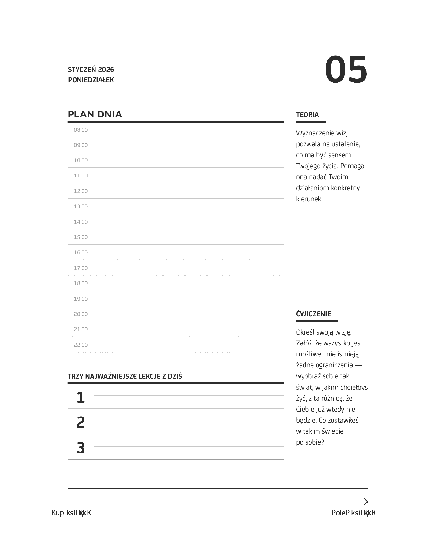 Fragment „Kalendarz Create Yourself 2026” — strona 13 z 24