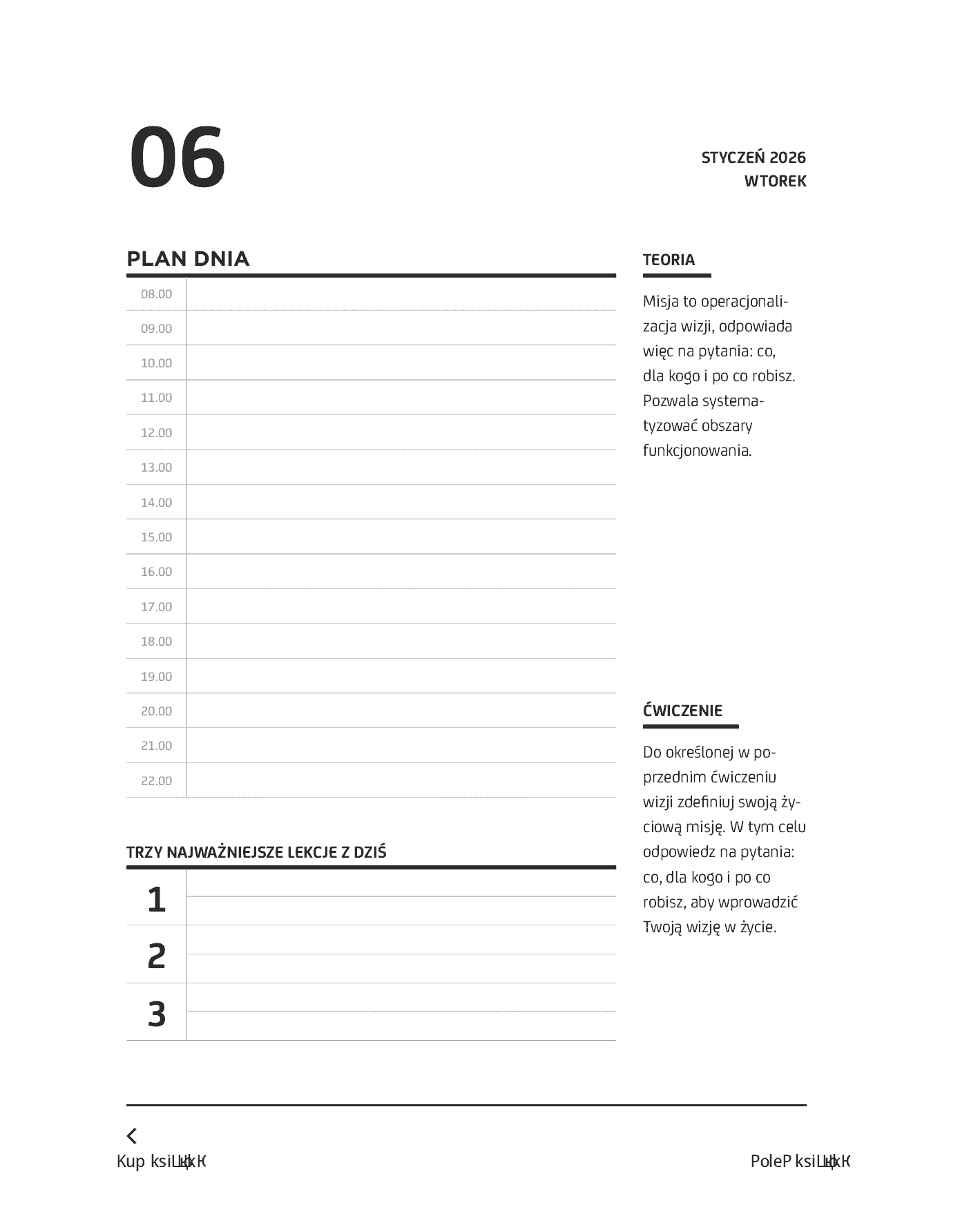 Fragment „Kalendarz Create Yourself 2026” — strona 14 z 24