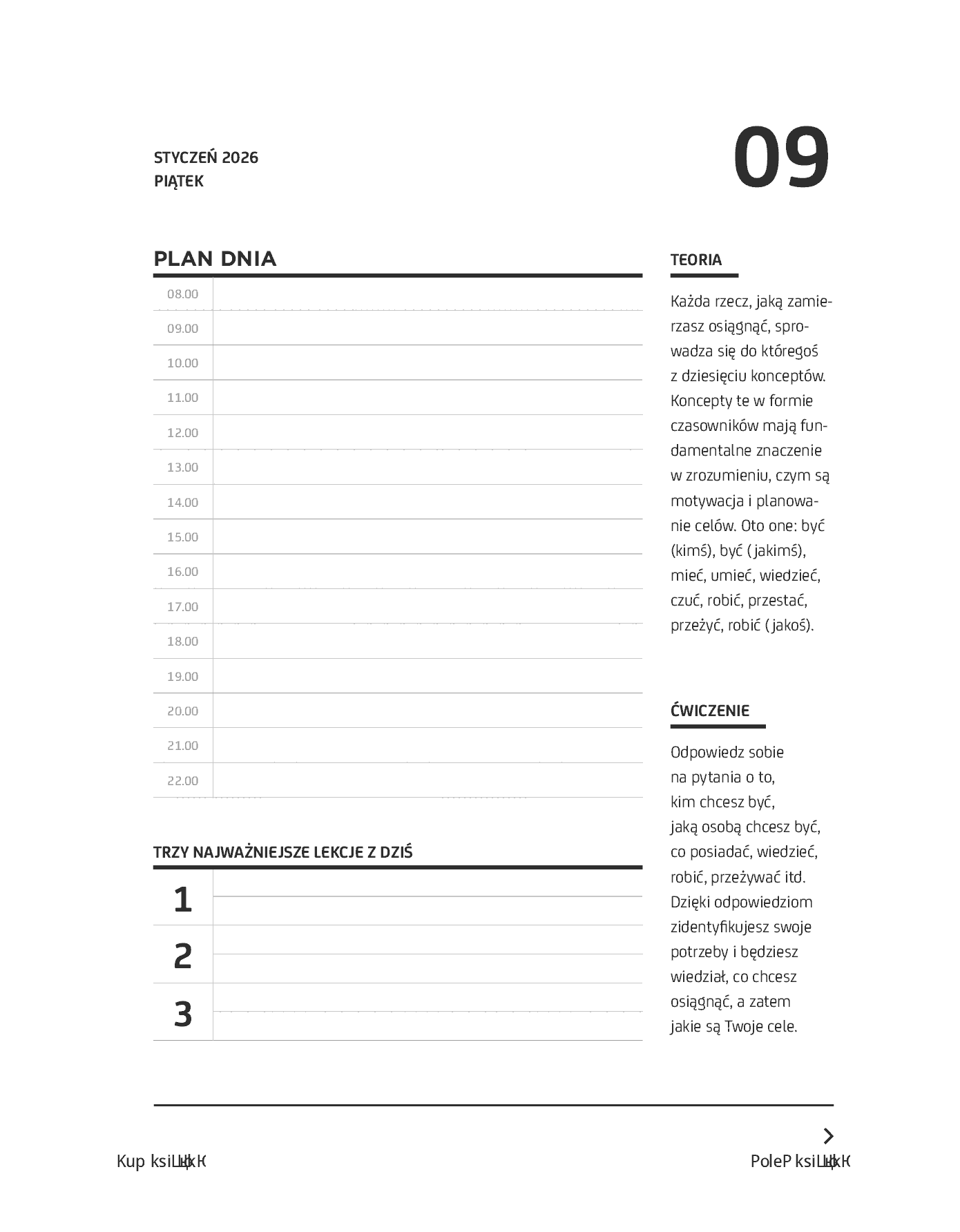Fragment „Kalendarz Create Yourself 2026” — strona 17 z 24