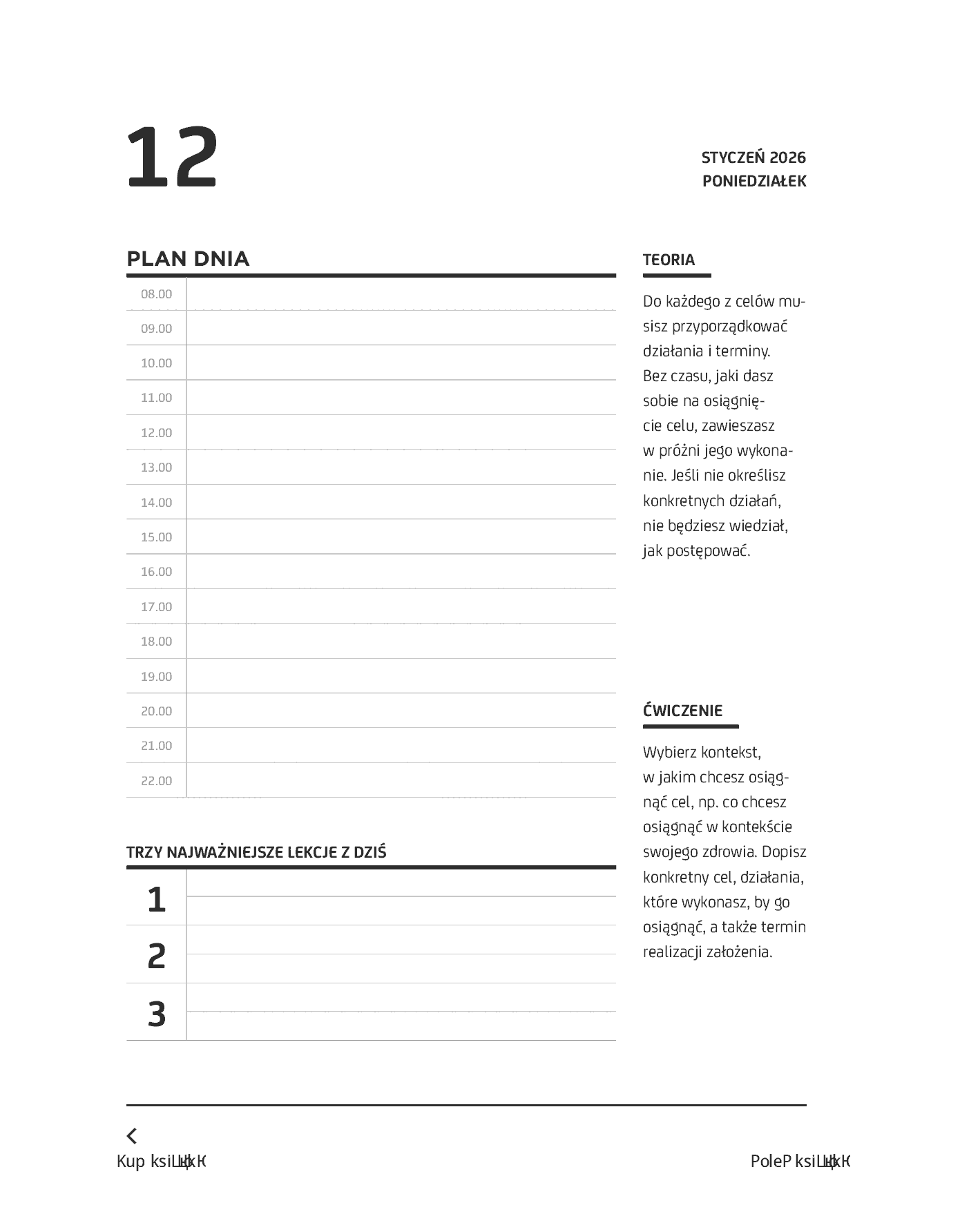Fragment „Kalendarz Create Yourself 2026” — strona 20 z 24
