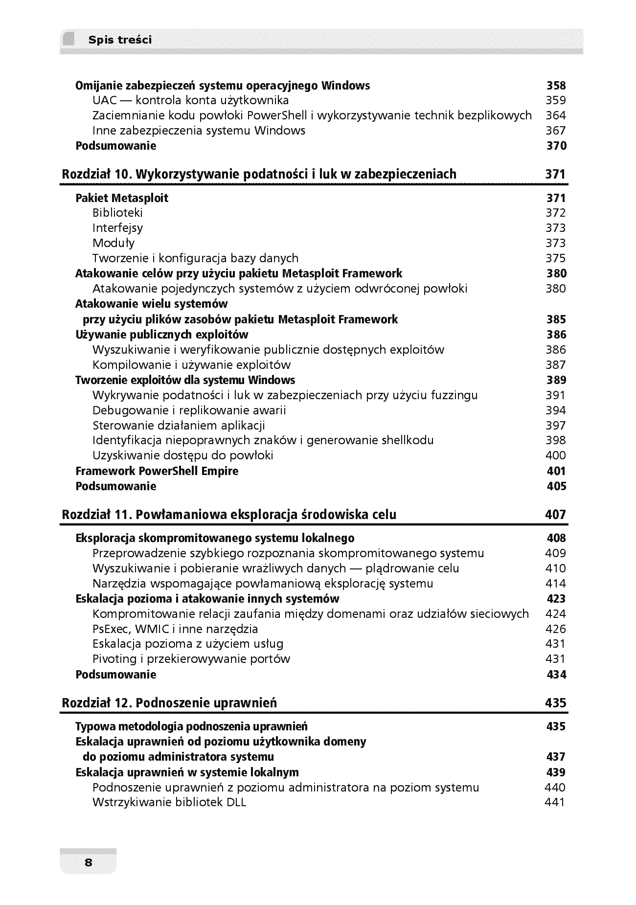 Fragment „Kali Linux i zaawansowane testy penetracyjne. Zostań ekspertem cyberbezpieczeństwa za pomocą Metasploit, Nmap, Wireshark i Burp Suite. Wydanie IV” — strona 8 z 30
