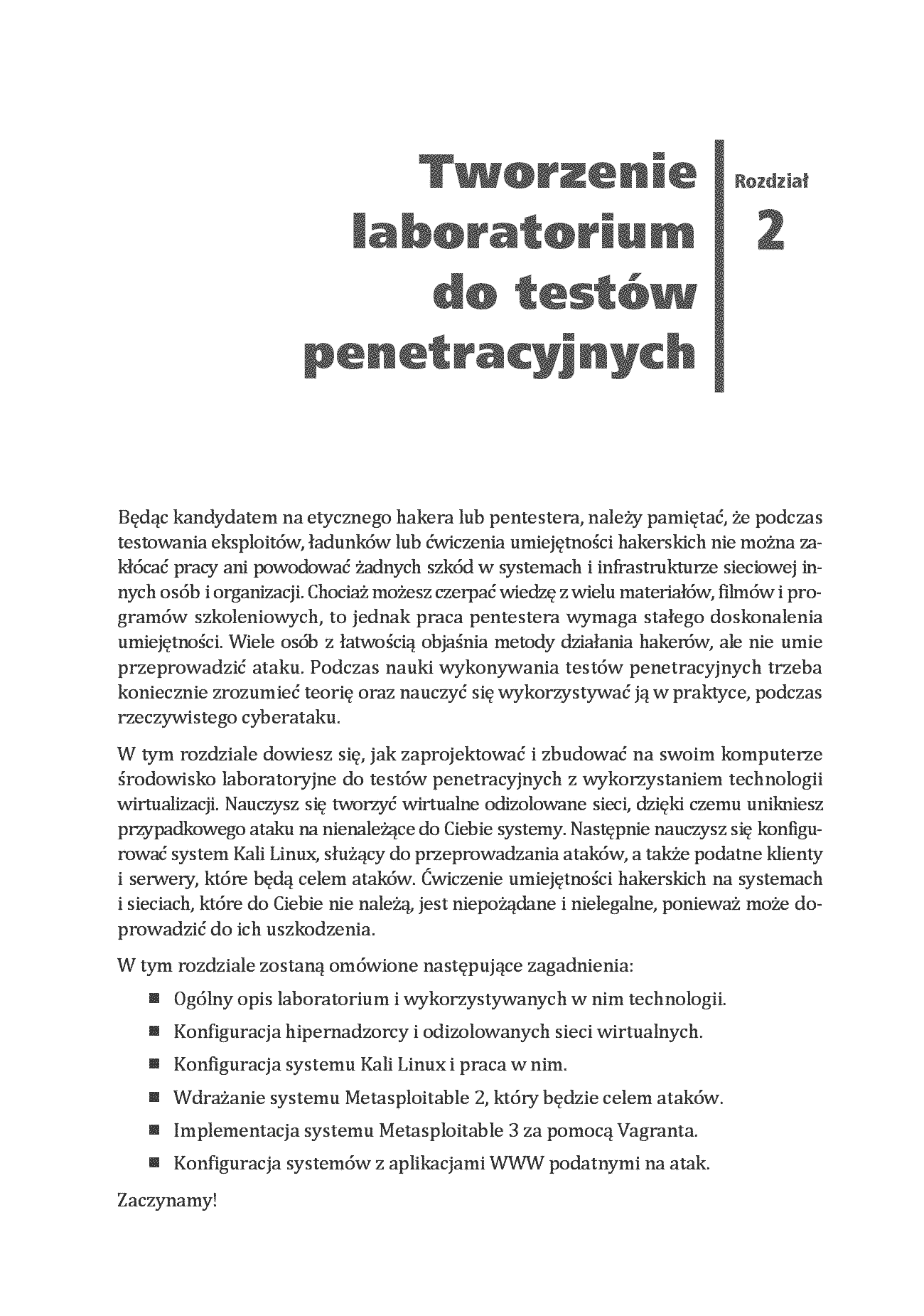 Fragment „Kali Linux. Zaawansowane testy penetracyjne za pomocą narzędzi Nmap, Metasploit, Aircrack-ng i Empire. Wydanie II” — strona 13 z 30