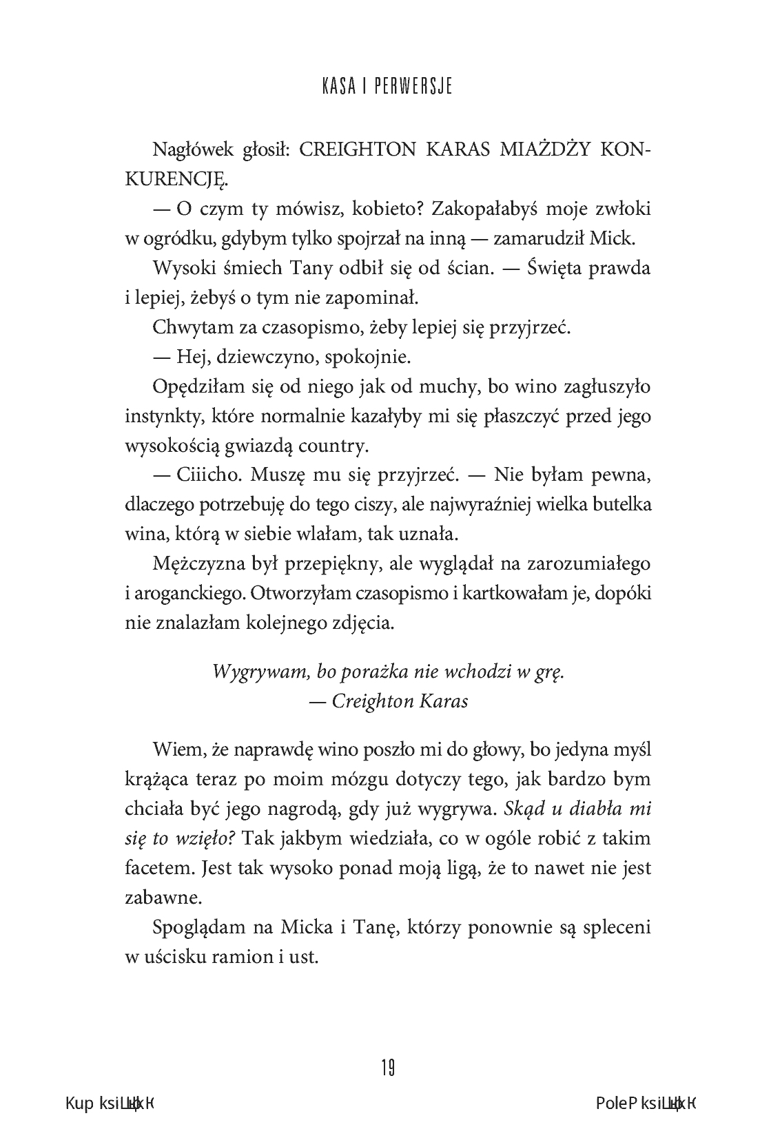 Fragment „Kasa i perwersje (Kasa i perwersje #1)” — strona 13 z 18