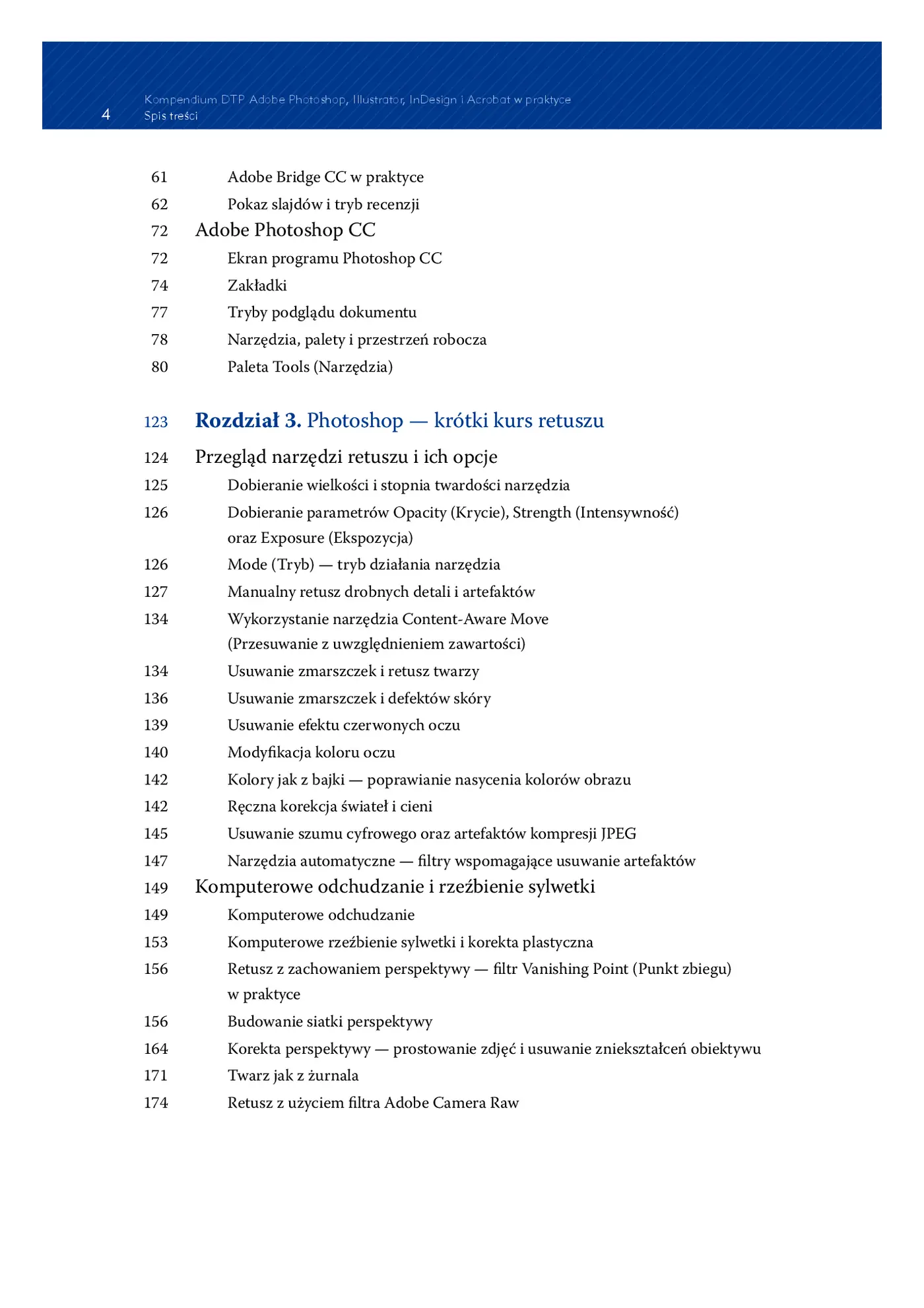 Fragment „Kompendium DTP. Adobe Photoshop, Illustrator, InDesign i Acrobat w praktyce. Wydanie III” — strona 4 z 30