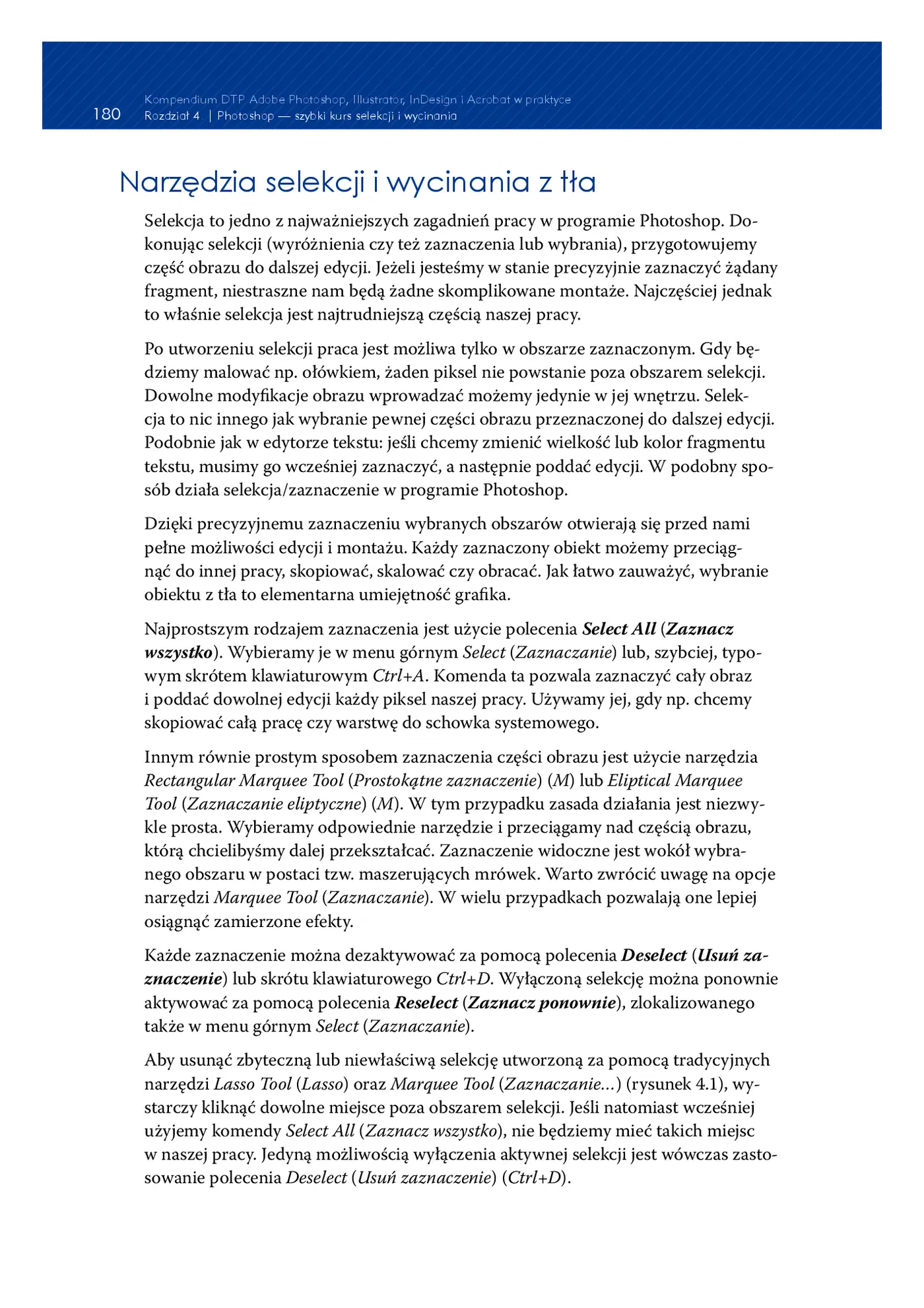 Fragment „Kompendium DTP. Adobe Photoshop, Illustrator, InDesign i Acrobat w praktyce. Wydanie III” — strona 10 z 30