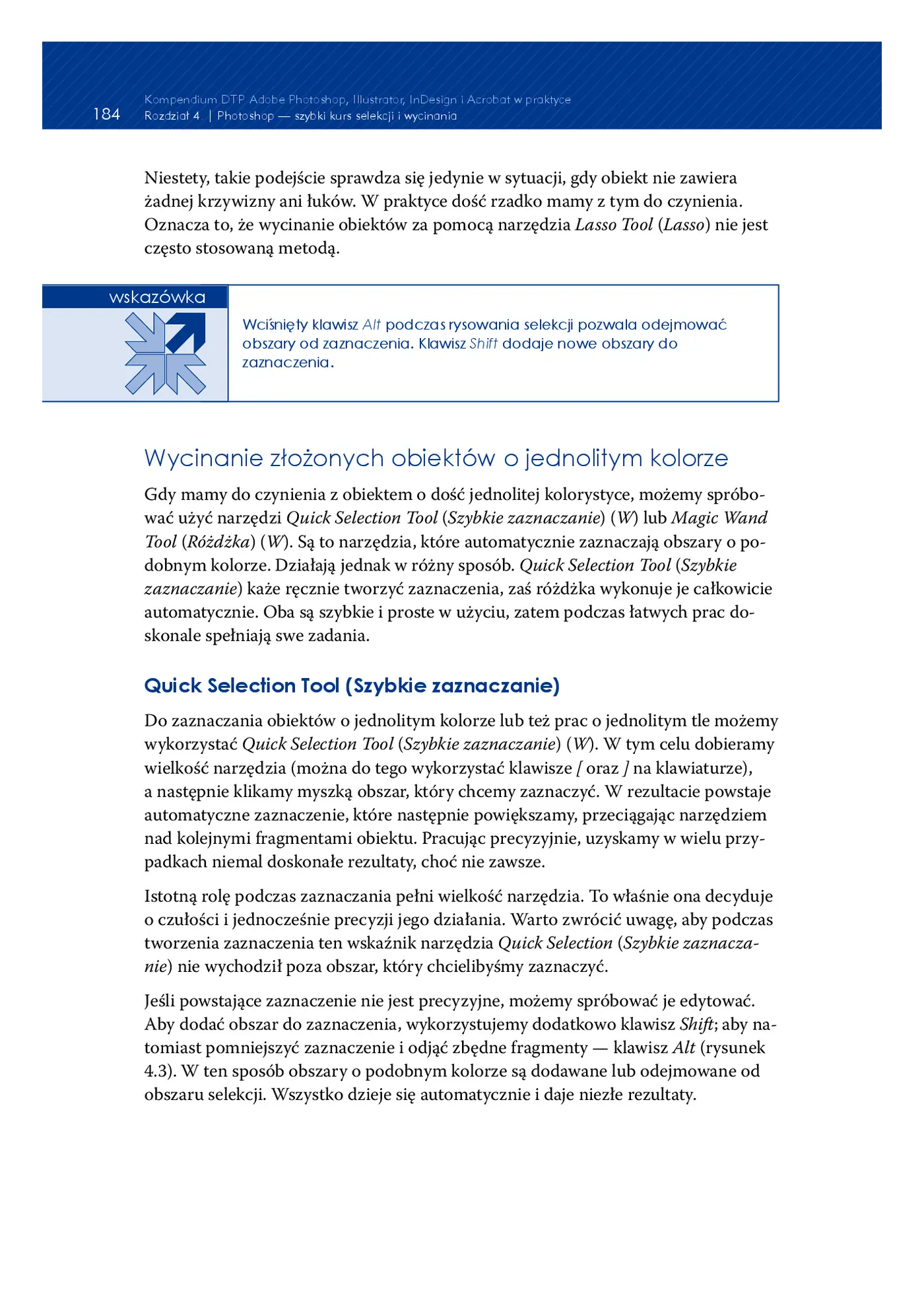 Fragment „Kompendium DTP. Adobe Photoshop, Illustrator, InDesign i Acrobat w praktyce. Wydanie III” — strona 14 z 30