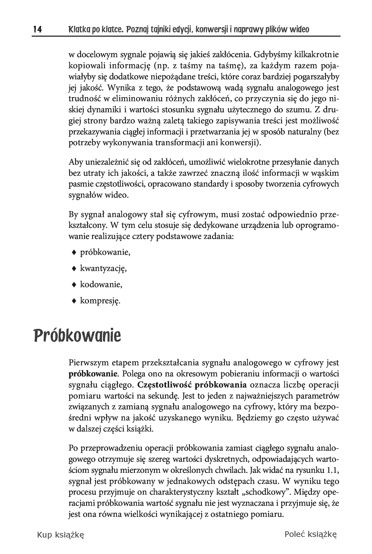 Fragment „Klatka po klatce. Poznaj tajniki edycji, konwersji i naprawy plików wideo” — strona 6 z 30