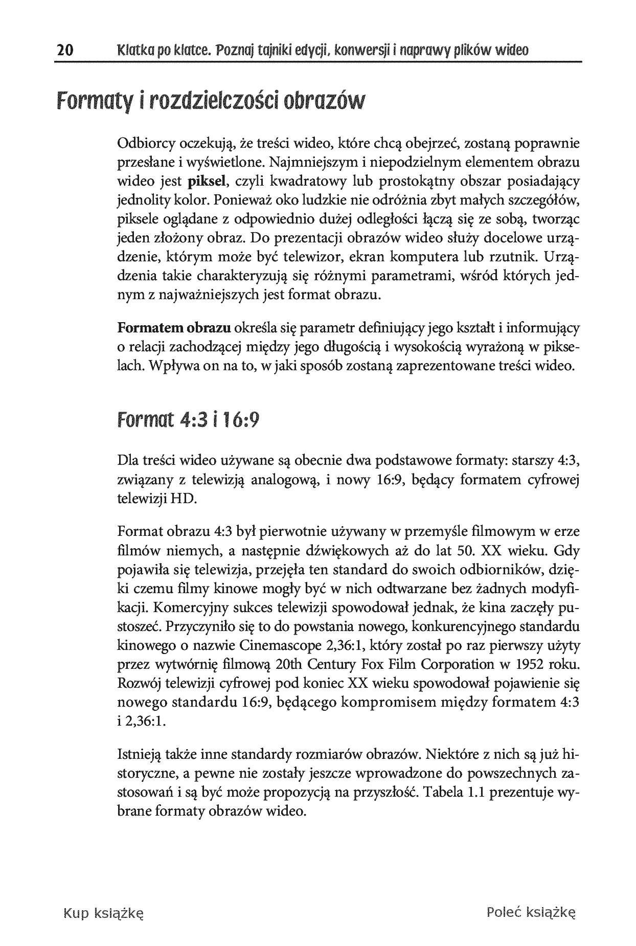 Fragment „Klatka po klatce. Poznaj tajniki edycji, konwersji i naprawy plików wideo” — strona 12 z 30