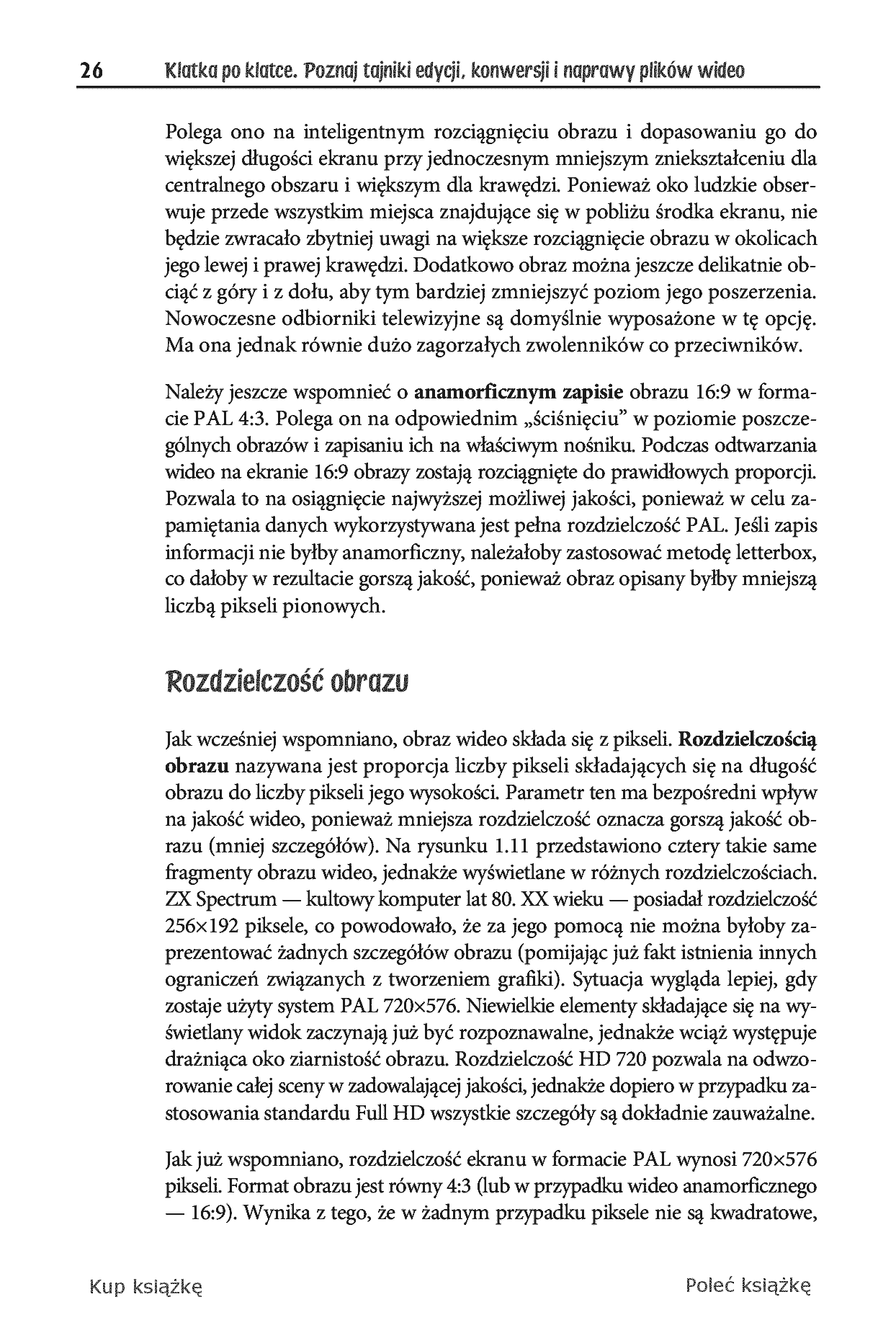 Fragment „Klatka po klatce. Poznaj tajniki edycji, konwersji i naprawy plików wideo” — strona 18 z 30