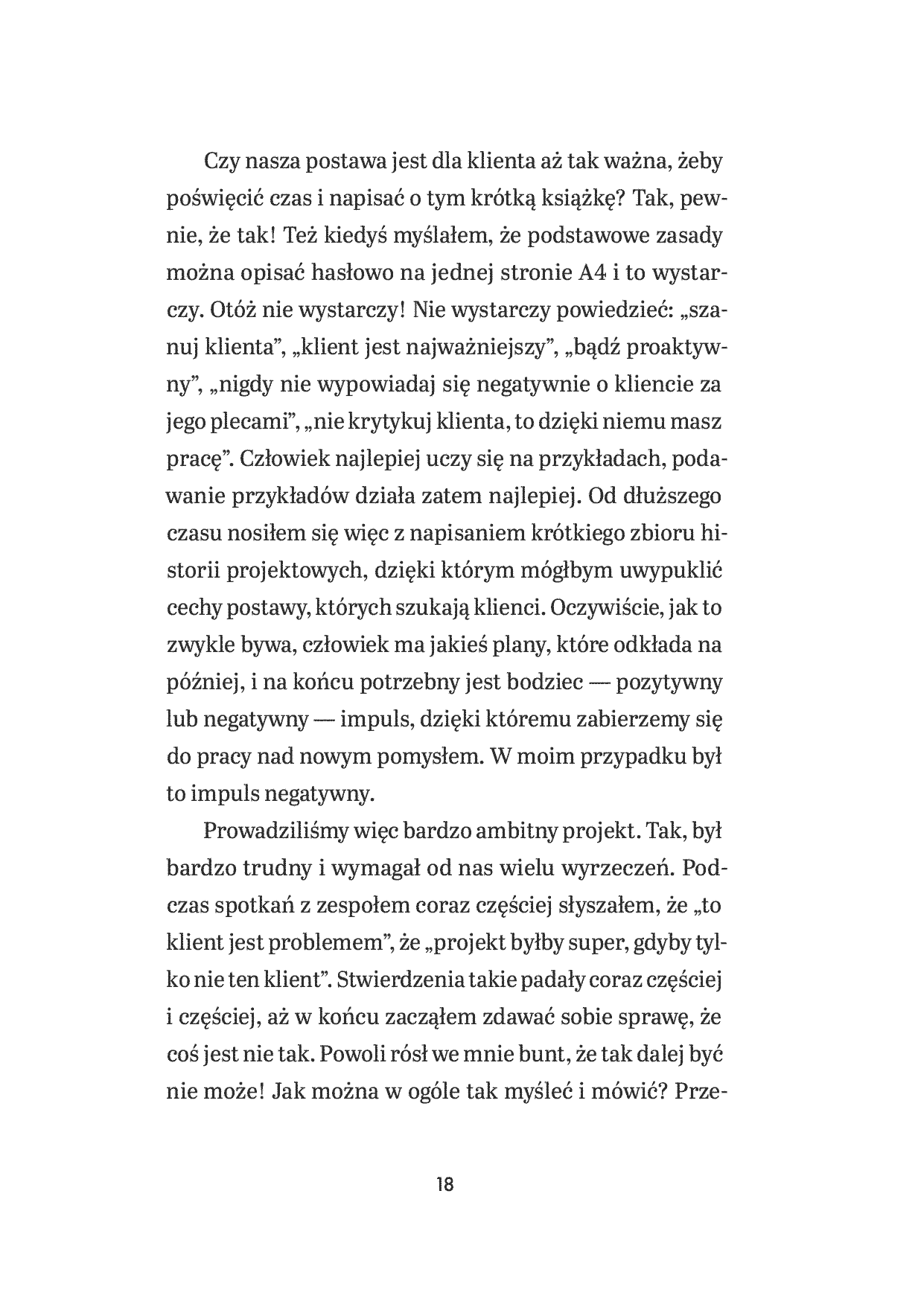 Fragment „Klient, klient, klient! Jak odpowiednia postawa przesądza o sukcesie lub porażce projektu” — strona 6 z 12