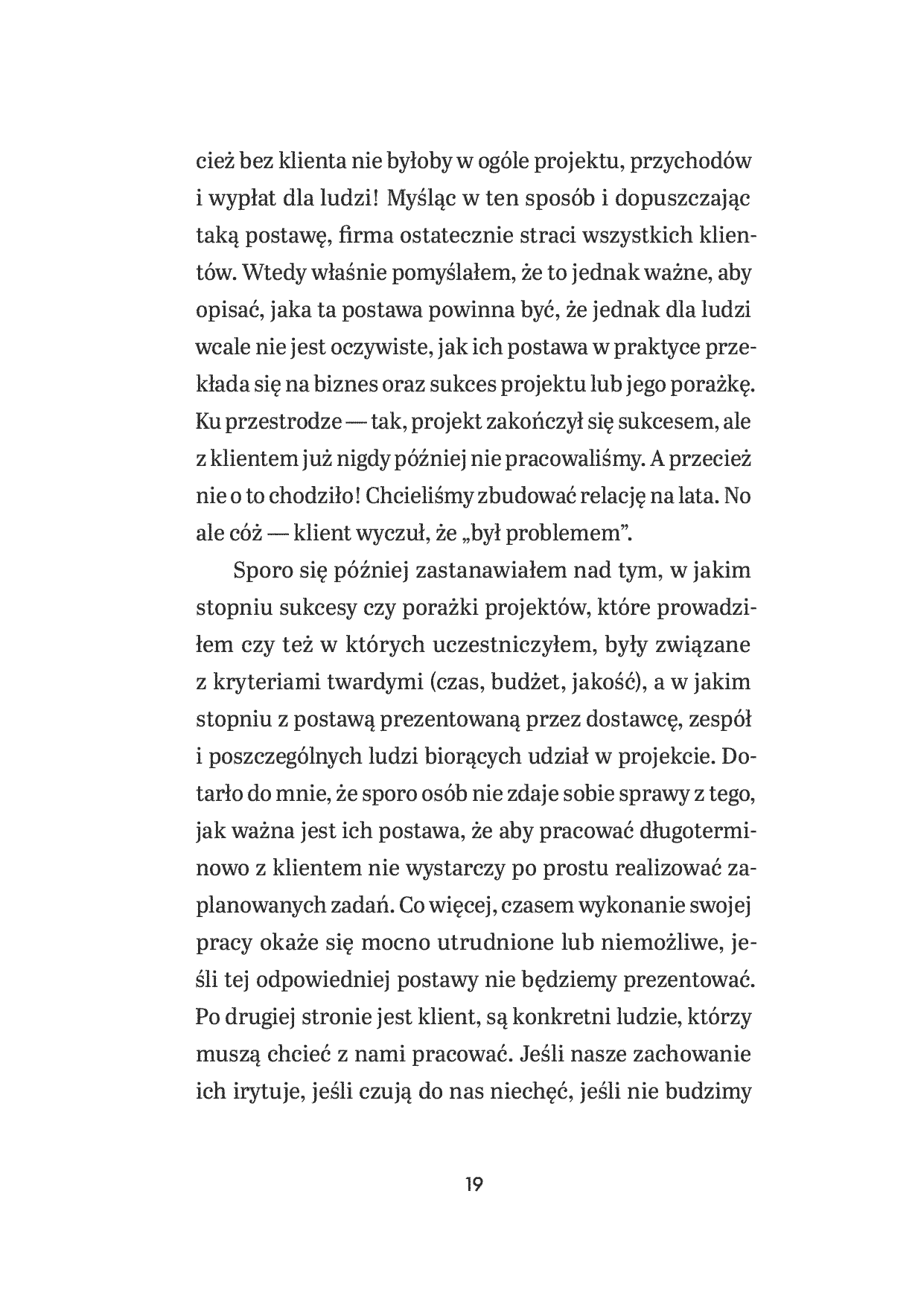 Fragment „Klient, klient, klient! Jak odpowiednia postawa przesądza o sukcesie lub porażce projektu” — strona 7 z 12