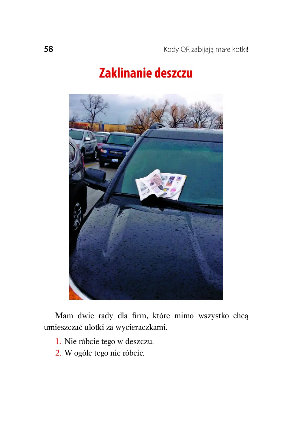 Fragment „Kody QR zabijają małe kotki! Jak zrazić klientów, zniechęcić pracowników i podkopać fundamenty swojego biznesu” — strona 8 z 30