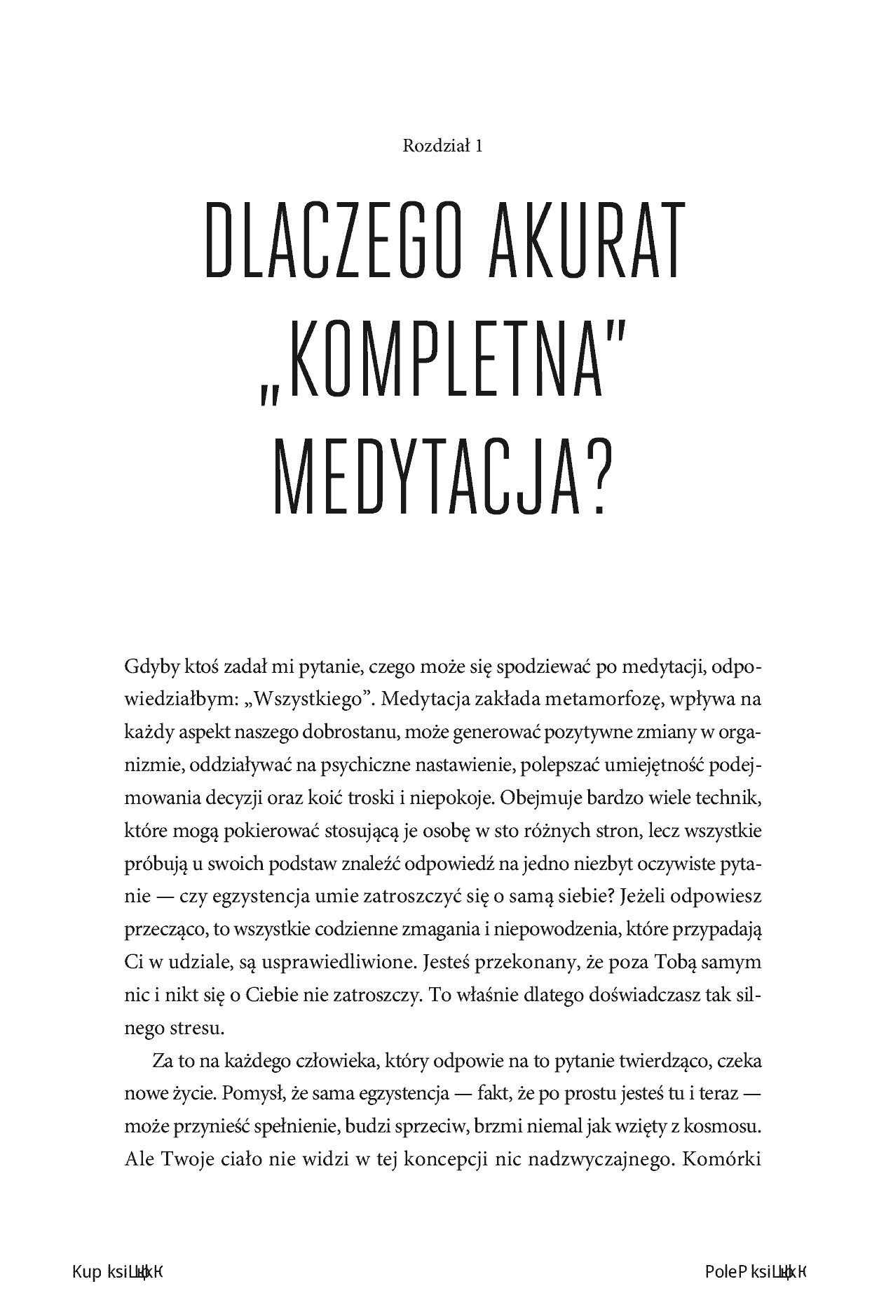 Fragment „Kompletna medytacja. Trening przebudzonego życia” — strona 5 z 30