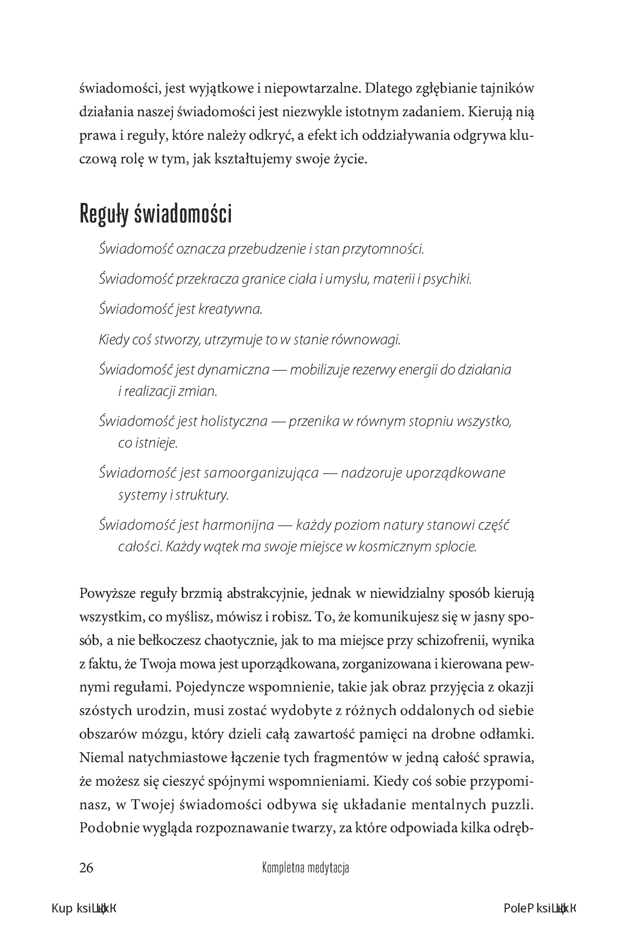 Fragment „Kompletna medytacja. Trening przebudzonego życia” — strona 10 z 30