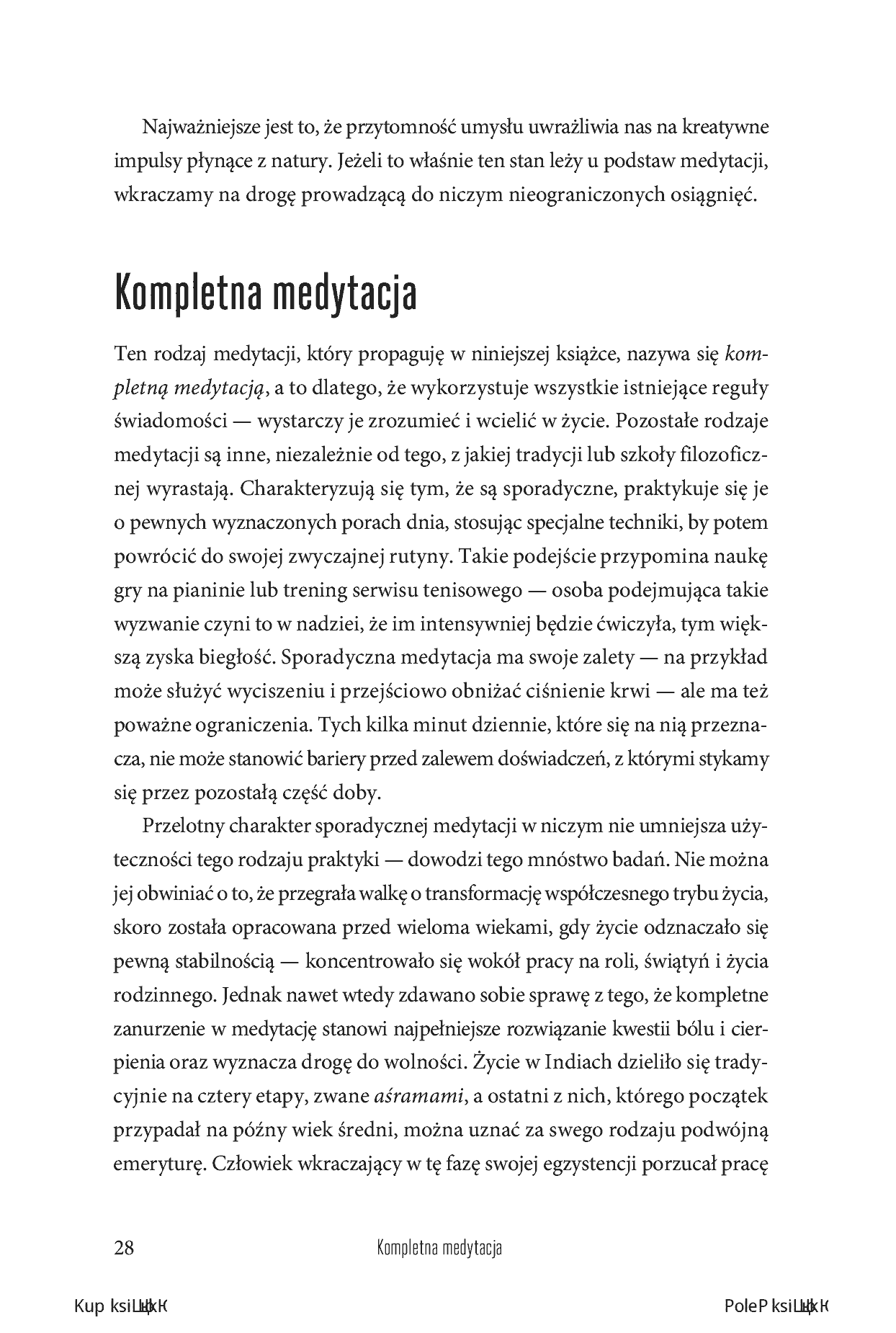 Fragment „Kompletna medytacja. Trening przebudzonego życia” — strona 12 z 30