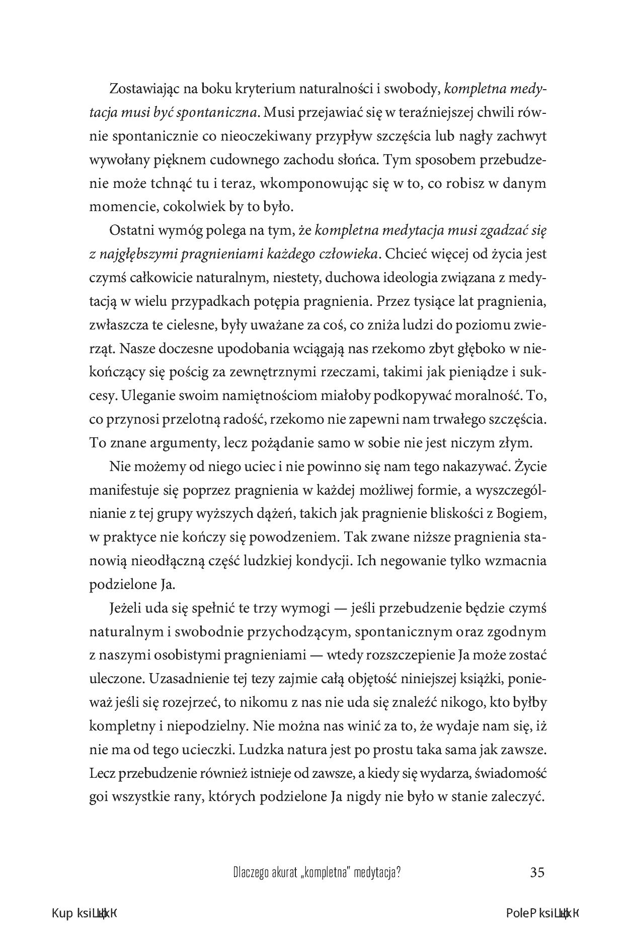 Fragment „Kompletna medytacja. Trening przebudzonego życia” — strona 19 z 30