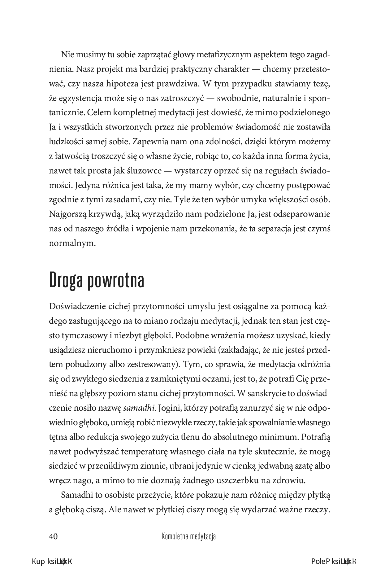 Fragment „Kompletna medytacja. Trening przebudzonego życia” — strona 24 z 30