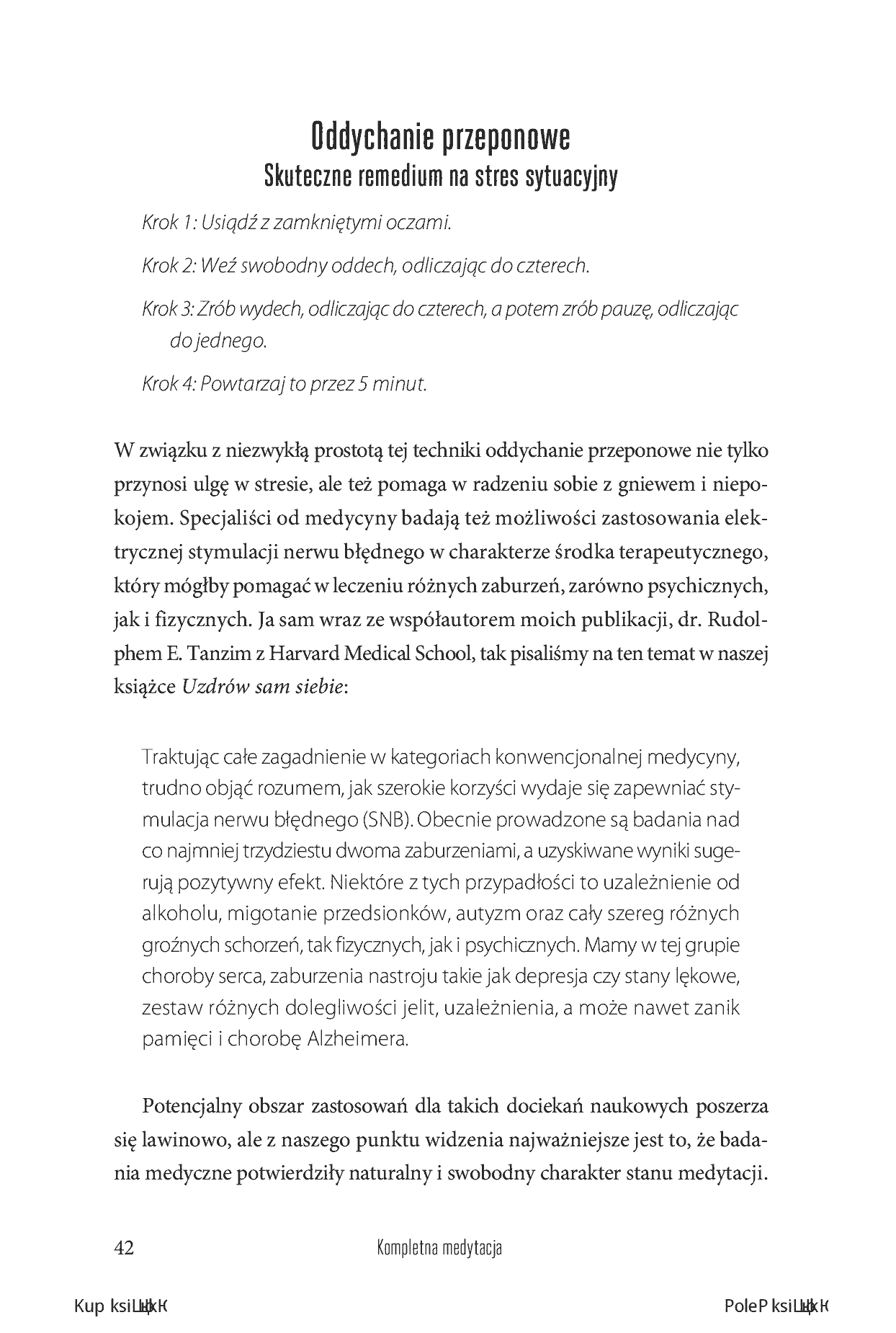 Fragment „Kompletna medytacja. Trening przebudzonego życia” — strona 26 z 30