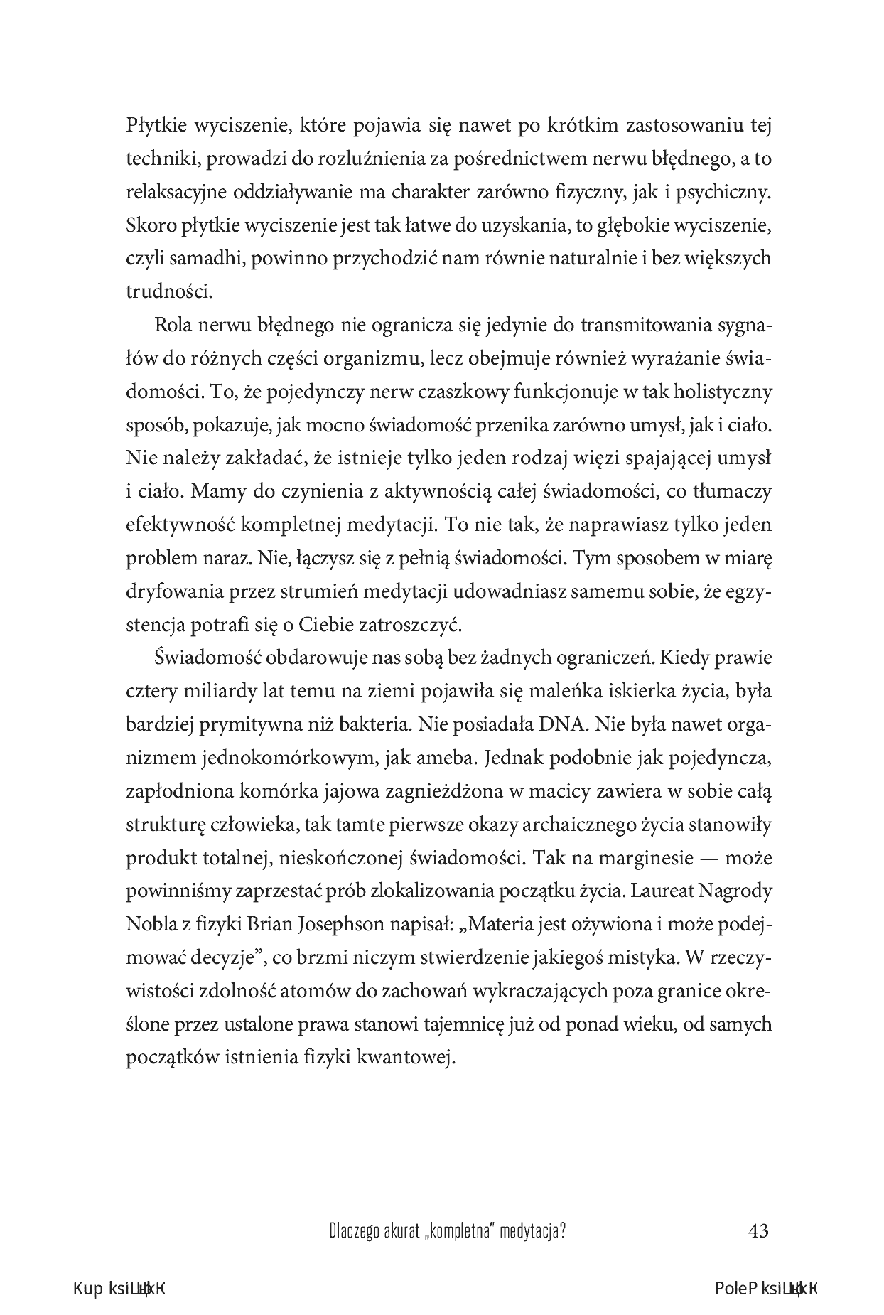 Fragment „Kompletna medytacja. Trening przebudzonego życia” — strona 27 z 30