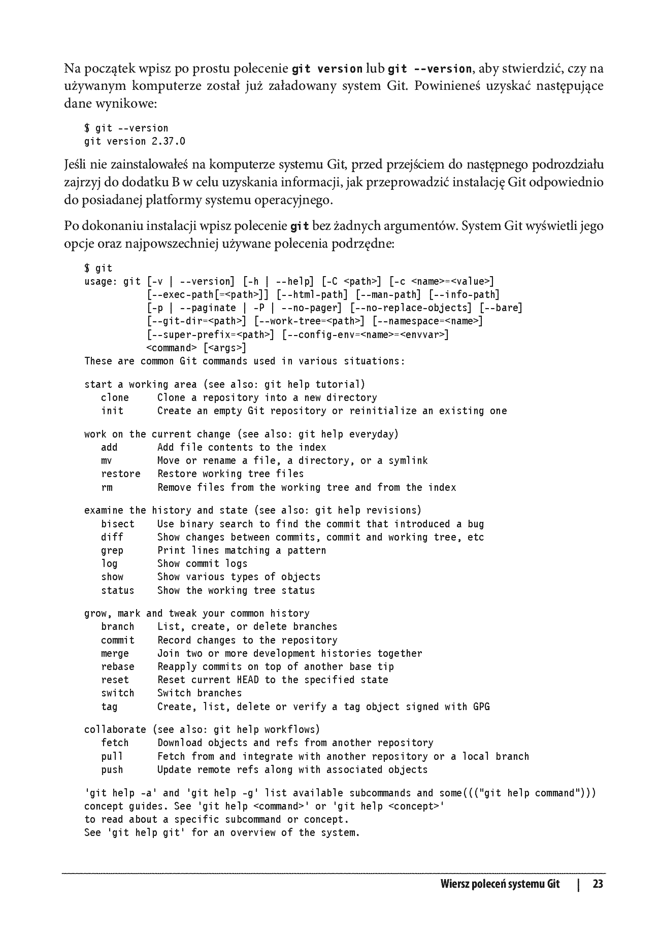 Fragment „Kontrola wersji z systemem Git. Zaawansowane narzędzia i techniki do wspólnego projektowania oprogramowania. Wydanie III” — strona 15 z 30