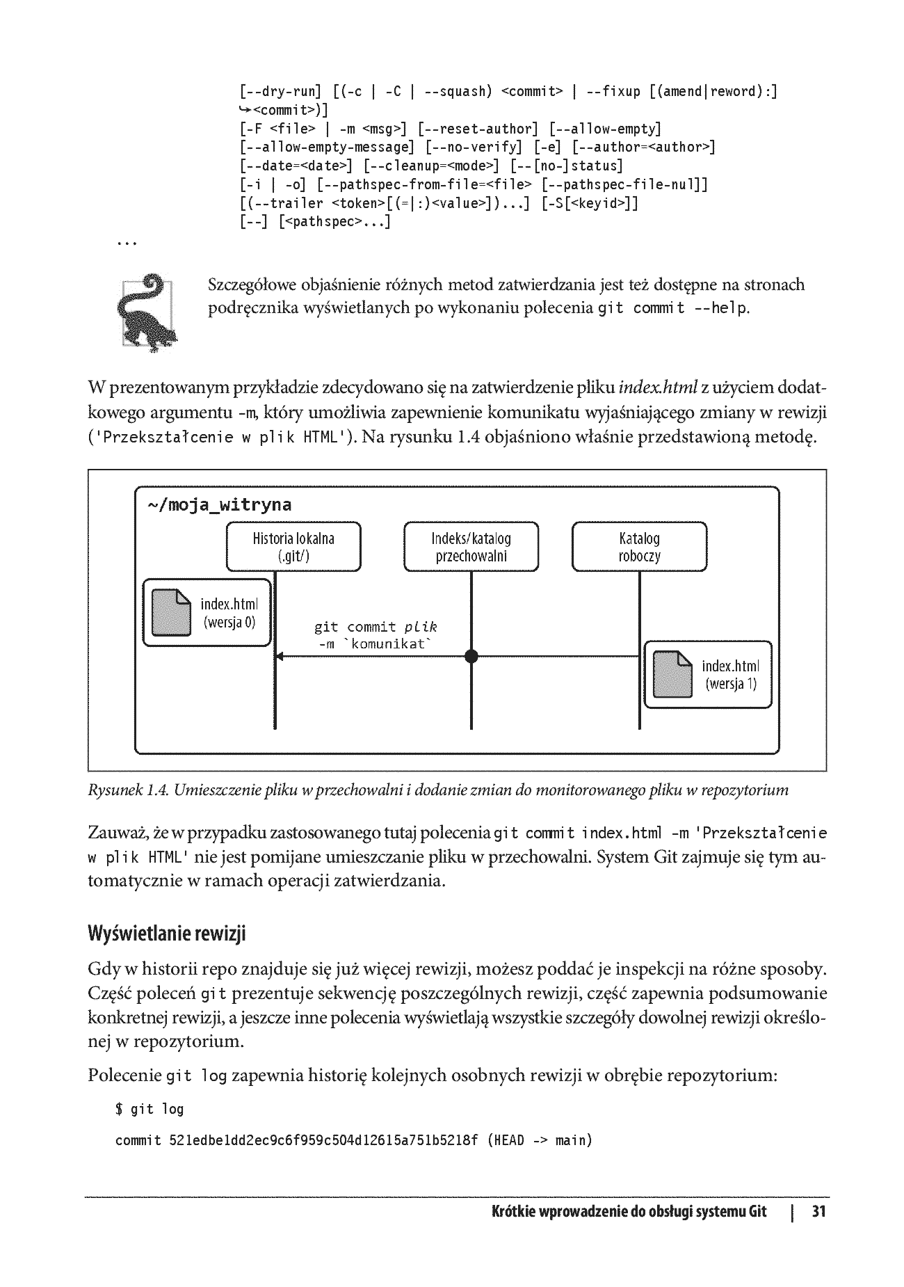 Fragment „Kontrola wersji z systemem Git. Zaawansowane narzędzia i techniki do wspólnego projektowania oprogramowania. Wydanie III” — strona 23 z 30