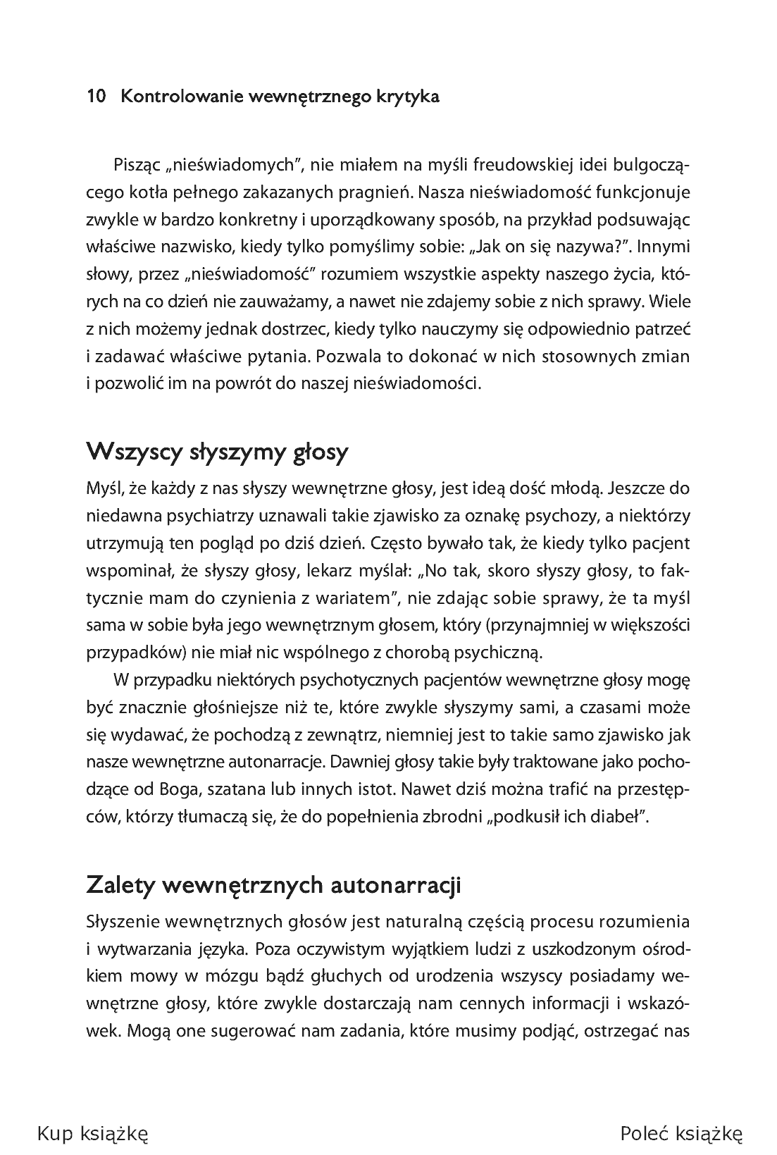 Fragment „Kontrolowanie wewnętrznego krytyka. Efektywne ćwiczenia praktyczne” — strona 6 z 18