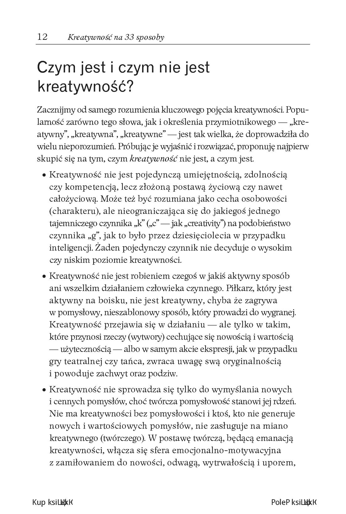 Fragment „Kreatywność na 33 sposoby. Odkryj swój twórczy potencjał” — strona 6 z 18