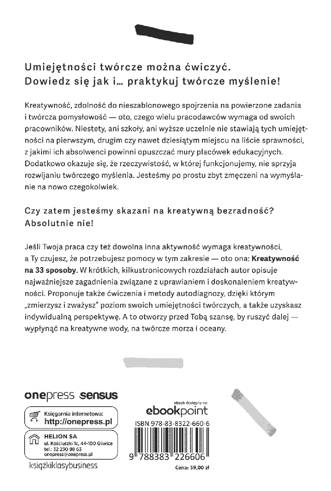 Fragment „Kreatywność na 33 sposoby. Odkryj swój twórczy potencjał” — strona 18 z 18
