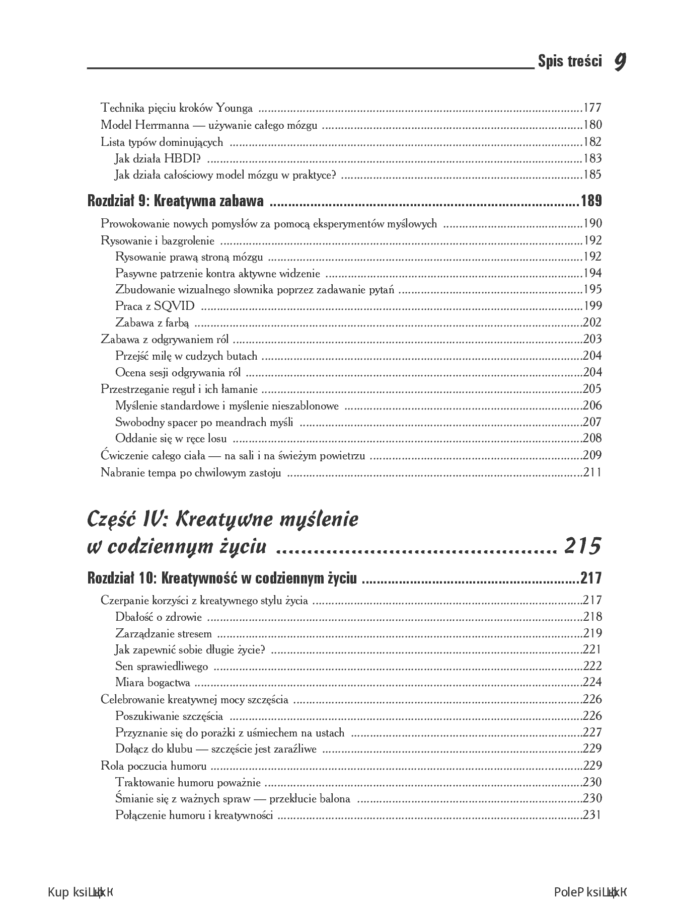 Fragment „Kreatywne myślenie dla bystrzaków” — strona 7 z 30