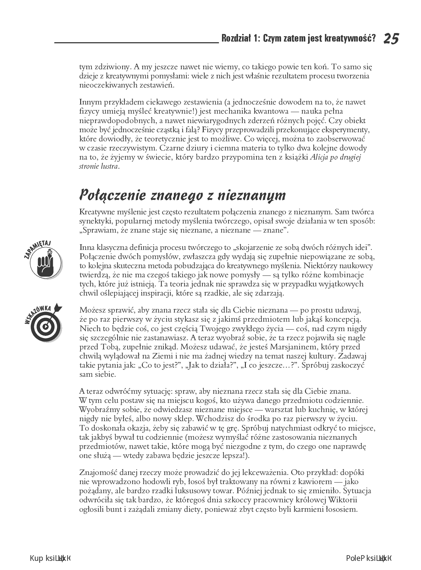 Fragment „Kreatywne myślenie dla bystrzaków” — strona 15 z 30