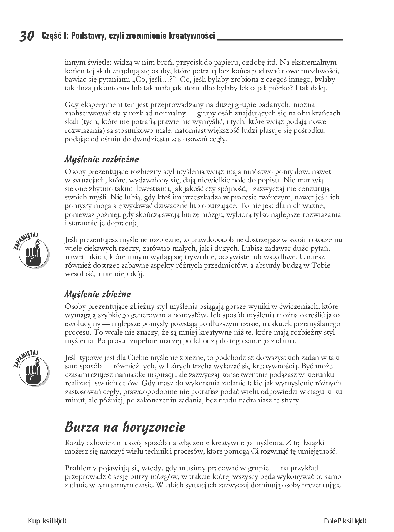 Fragment „Kreatywne myślenie dla bystrzaków” — strona 20 z 30