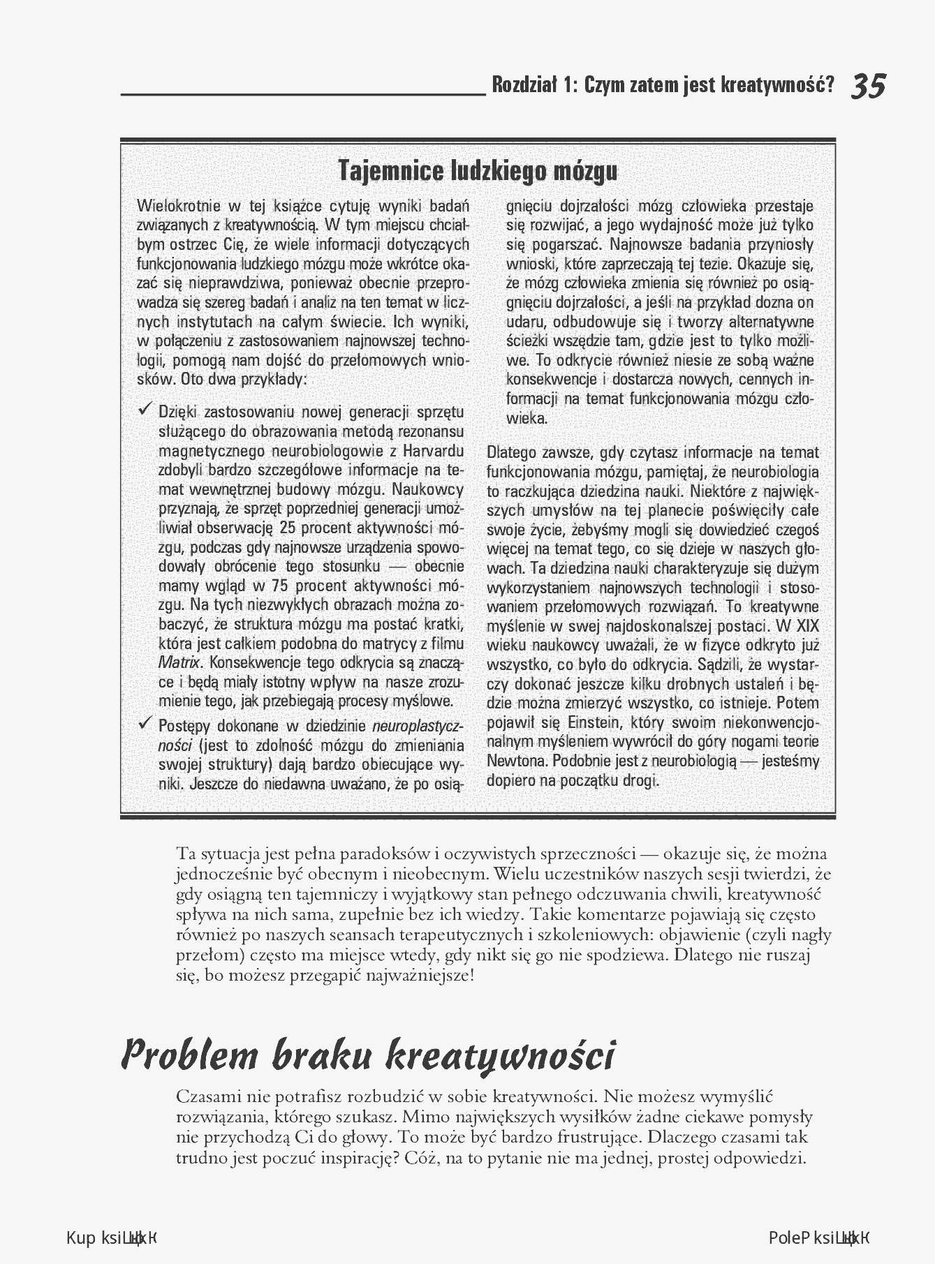 Fragment „Kreatywne myślenie dla bystrzaków” — strona 25 z 30