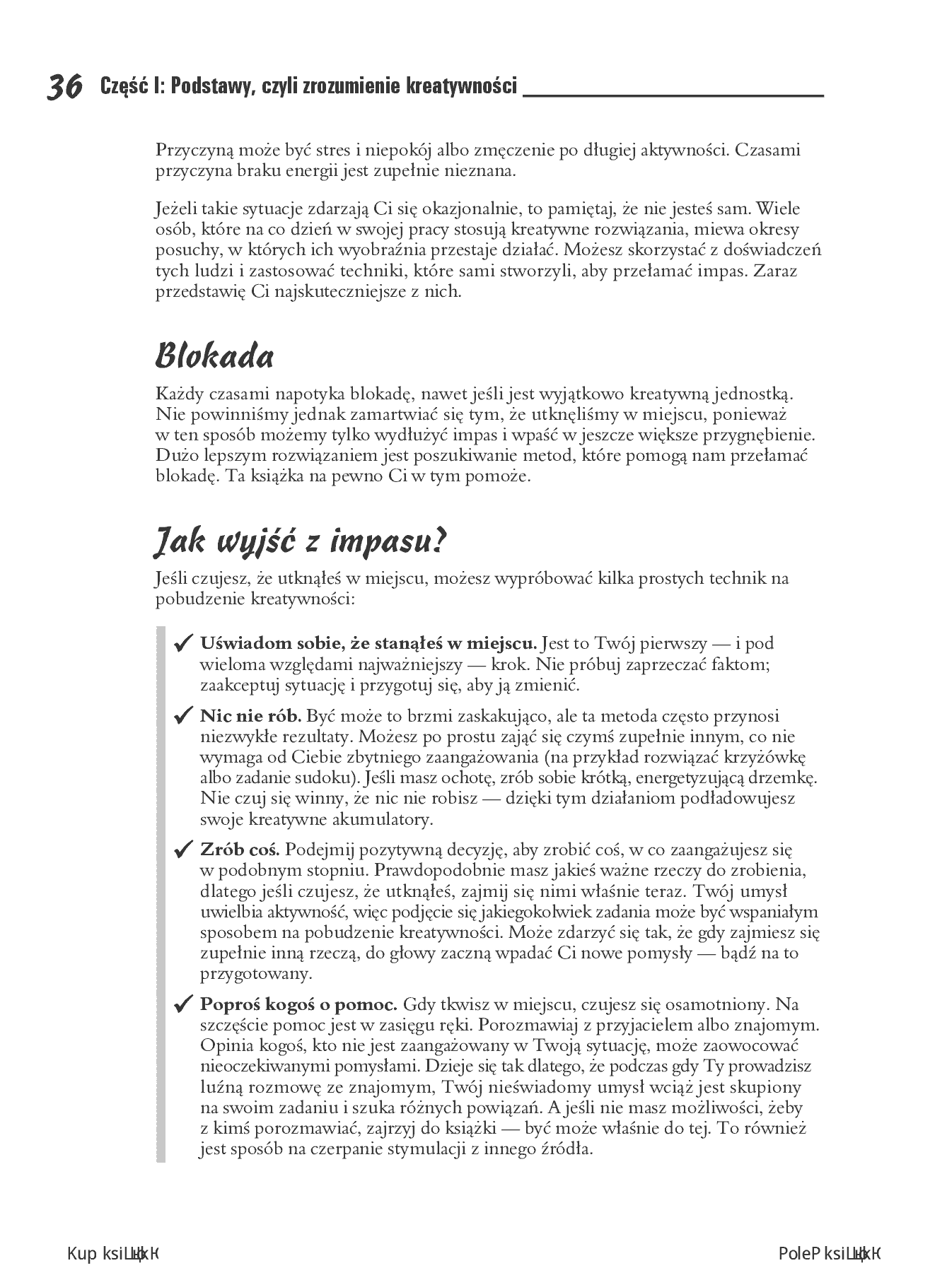Fragment „Kreatywne myślenie dla bystrzaków” — strona 26 z 30