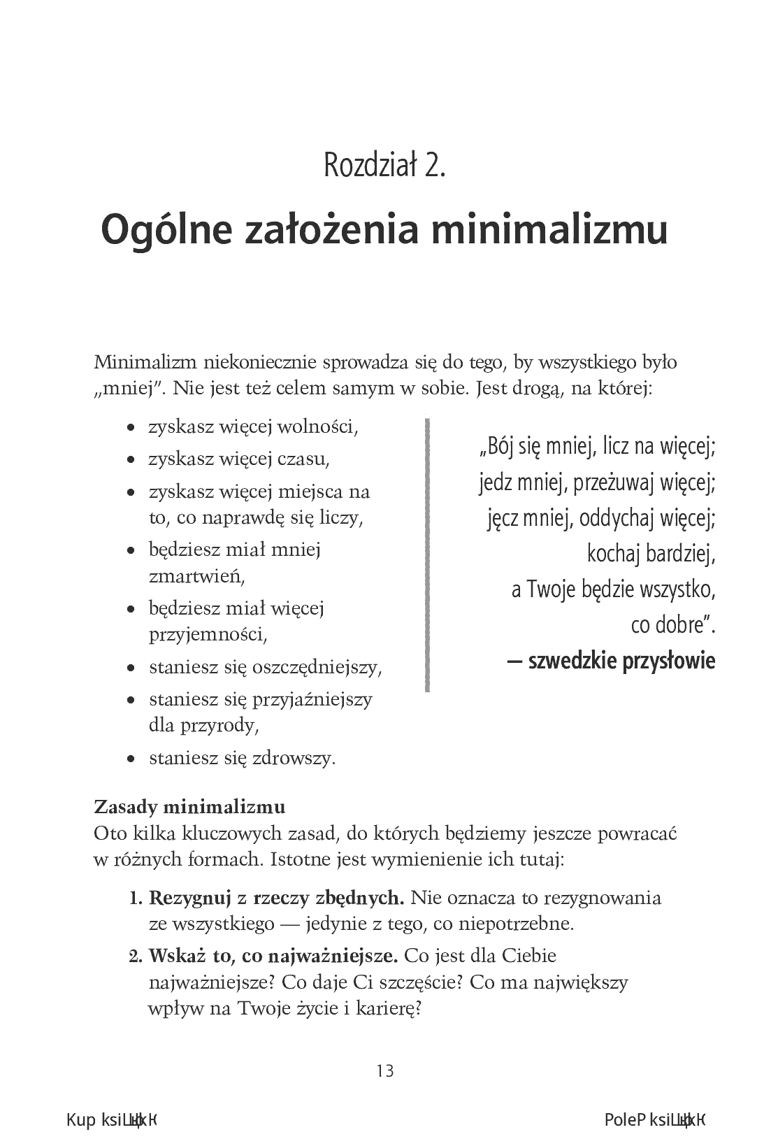 Fragment „Książeczka minimalisty. Prosty przewodnik szczęśliwego człowieka” — strona 7 z 14