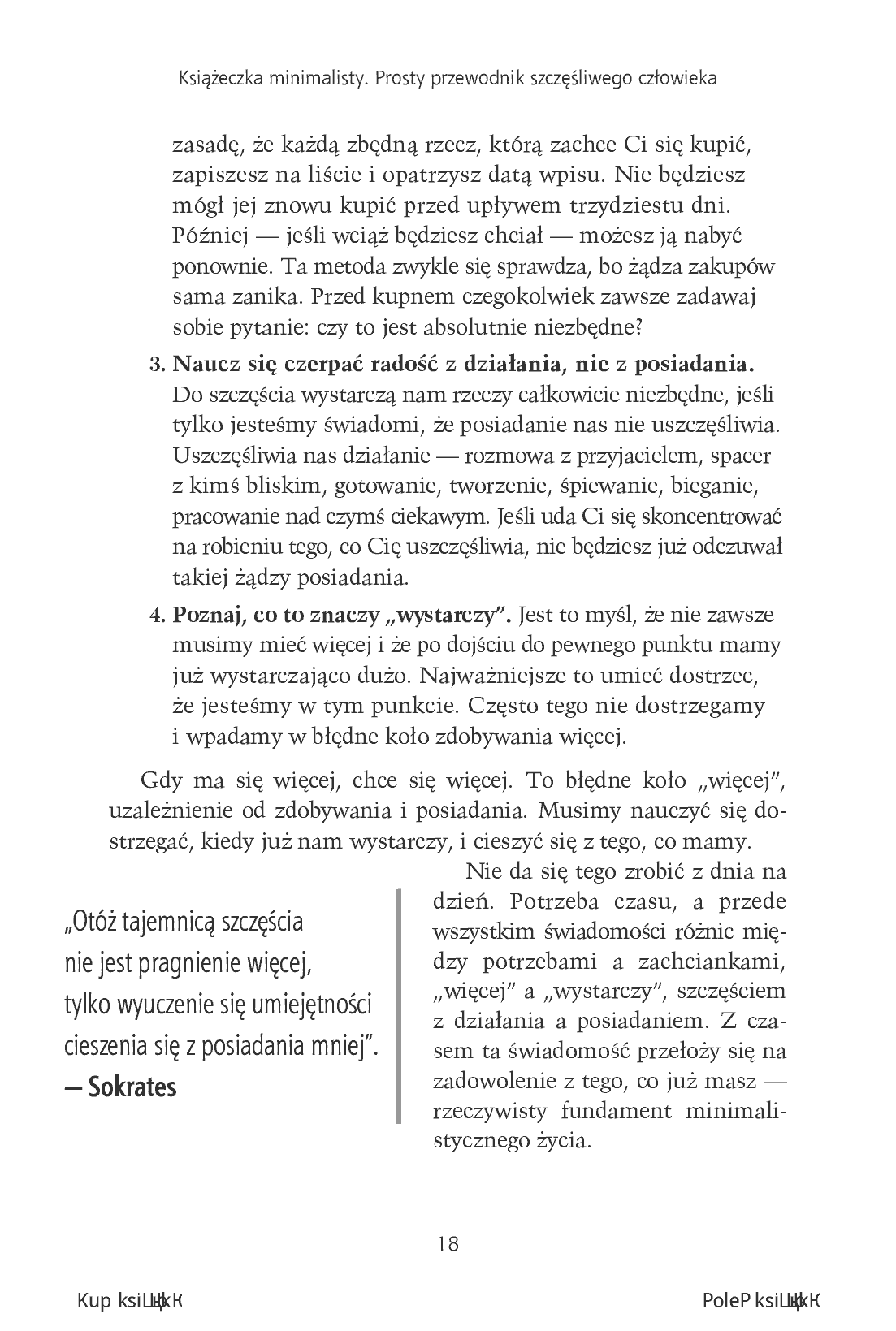 Fragment „Książeczka minimalisty. Prosty przewodnik szczęśliwego człowieka” — strona 12 z 14