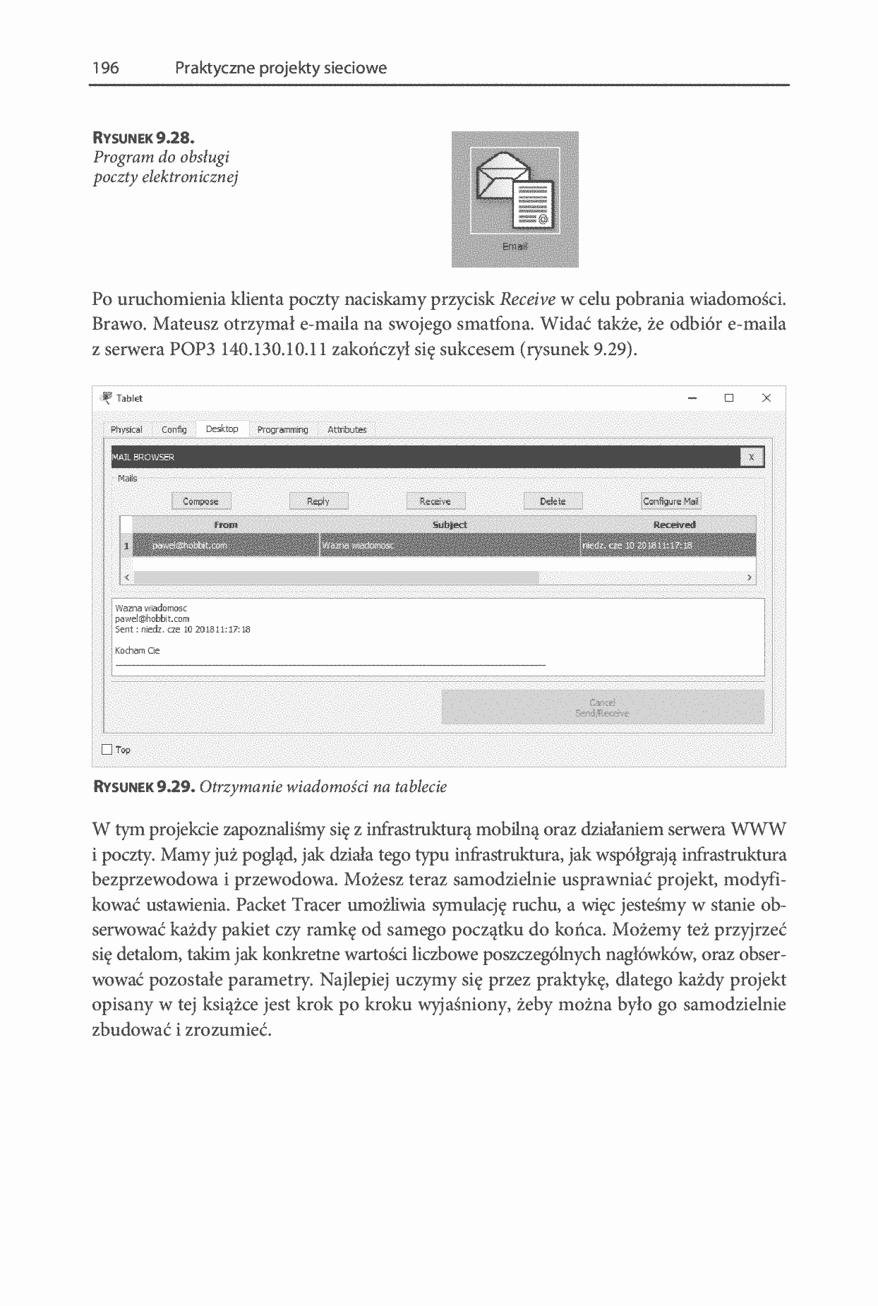 Fragment „Praktyczne projekty sieciowe” — strona 22 z 28