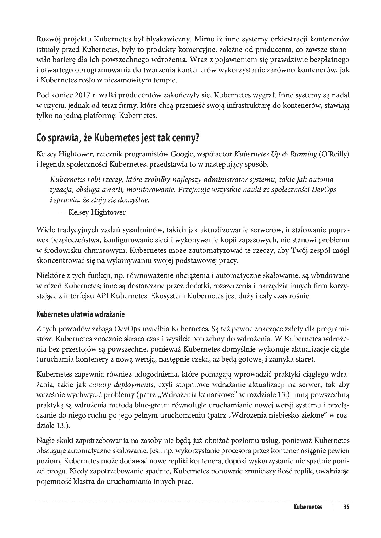 Fragment „Kubernetes - rozwiązania chmurowe w świecie DevOps. Tworzenie, wdrażanie i skalowanie nowoczesnych aplikacji chmurowych” — strona 27 z 30