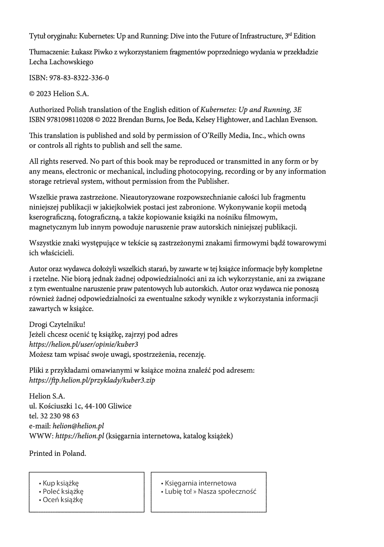 Fragment „Kubernetes. Tworzenie niezawodnych systemów rozproszonych. Wydanie III” — strona 2 z 30