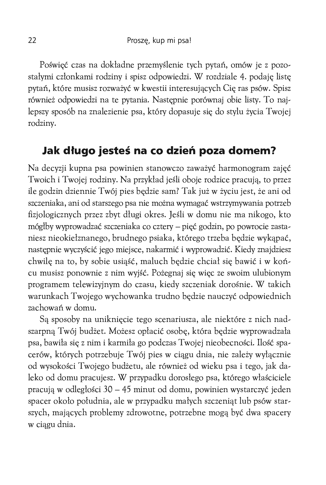 Fragment „Proszę, kup mi psa! Co robić, gdy nasza pociecha chce mieć czworonoga” — strona 4 z 18