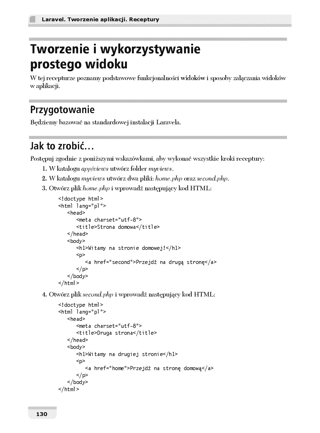 Fragment „Laravel. Tworzenie aplikacji. Receptury” — strona 8 z 30