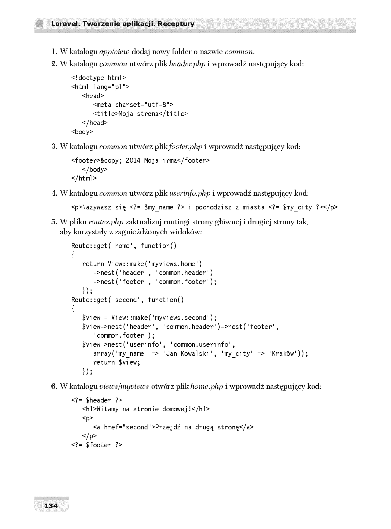 Fragment „Laravel. Tworzenie aplikacji. Receptury” — strona 12 z 30