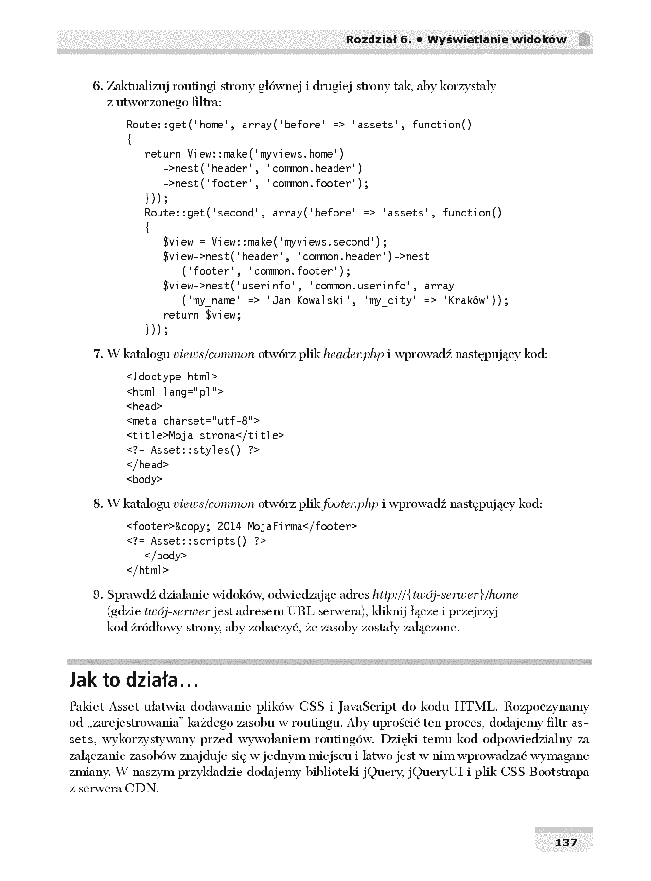 Fragment „Laravel. Tworzenie aplikacji. Receptury” — strona 15 z 30