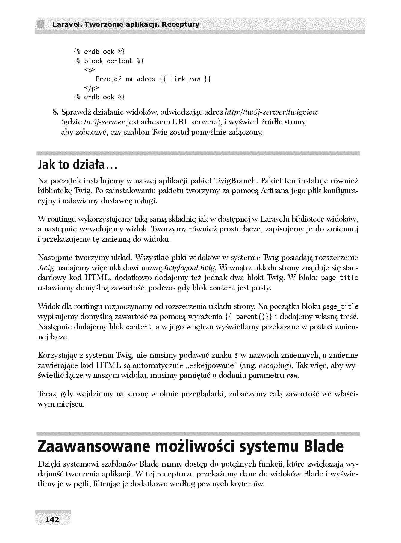 Fragment „Laravel. Tworzenie aplikacji. Receptury” — strona 20 z 30