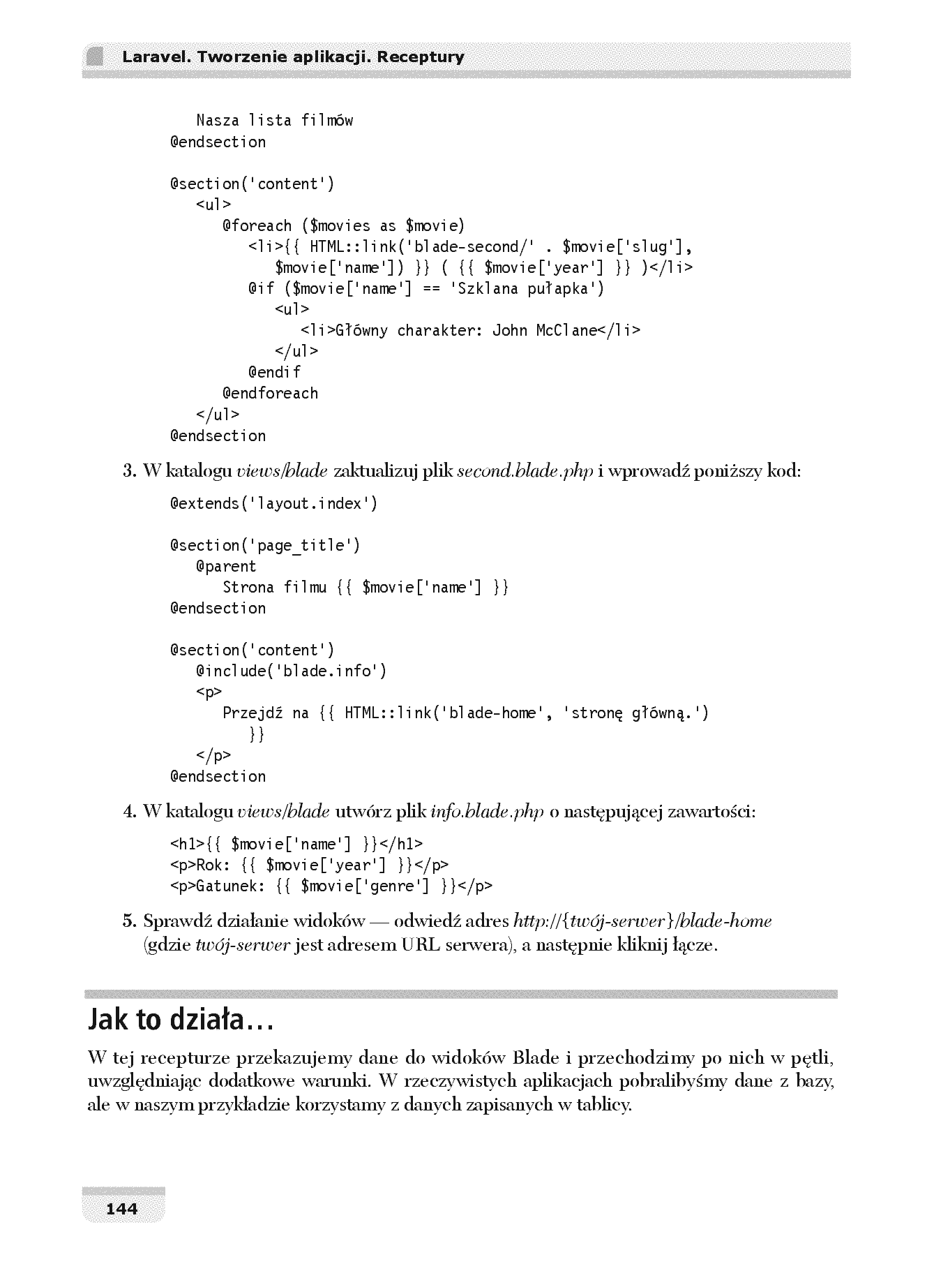 Fragment „Laravel. Tworzenie aplikacji. Receptury” — strona 22 z 30