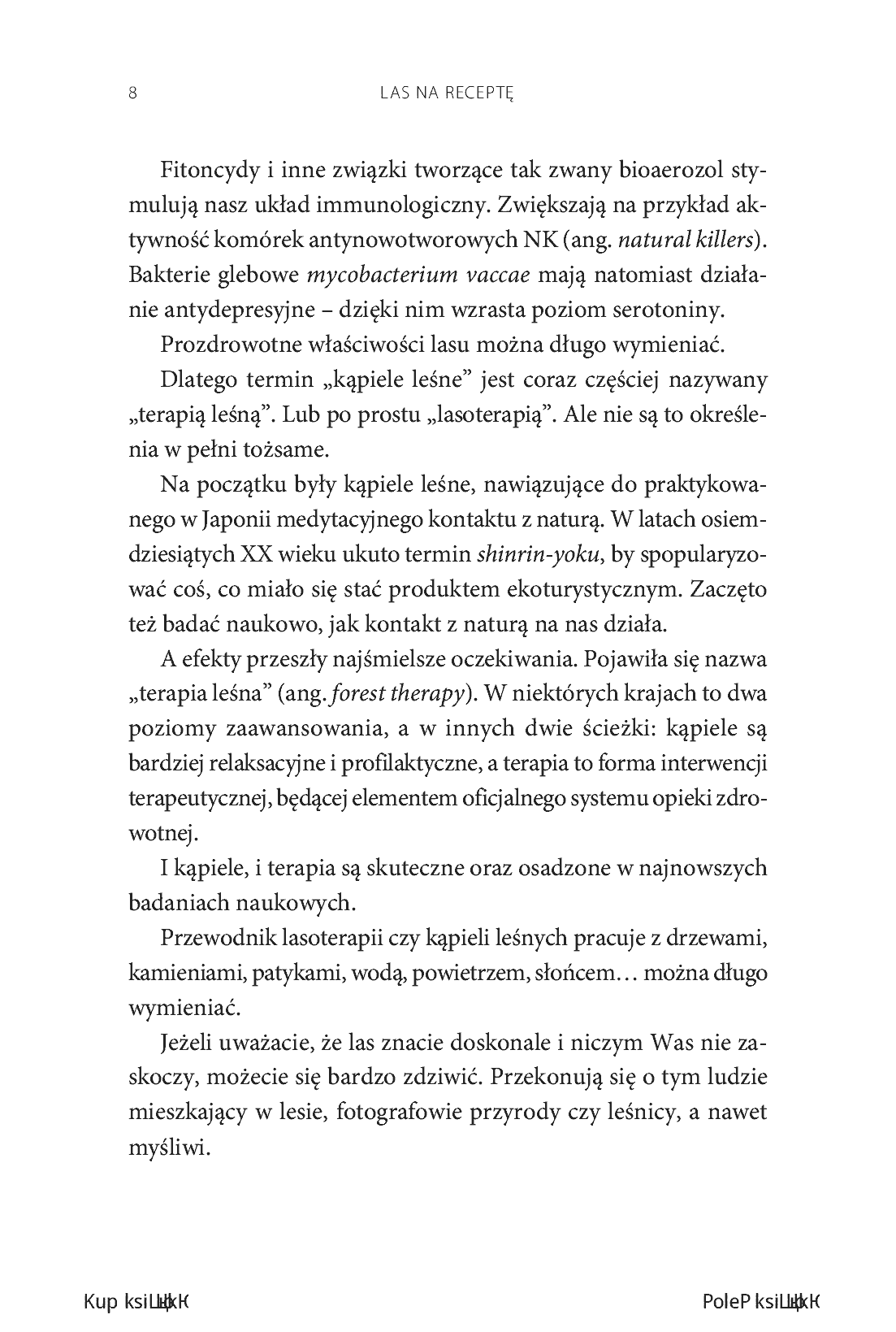 Fragment „Las na receptę. Opowieść o terapeutycznej roli przyrody w naszym życiu” — strona 6 z 24