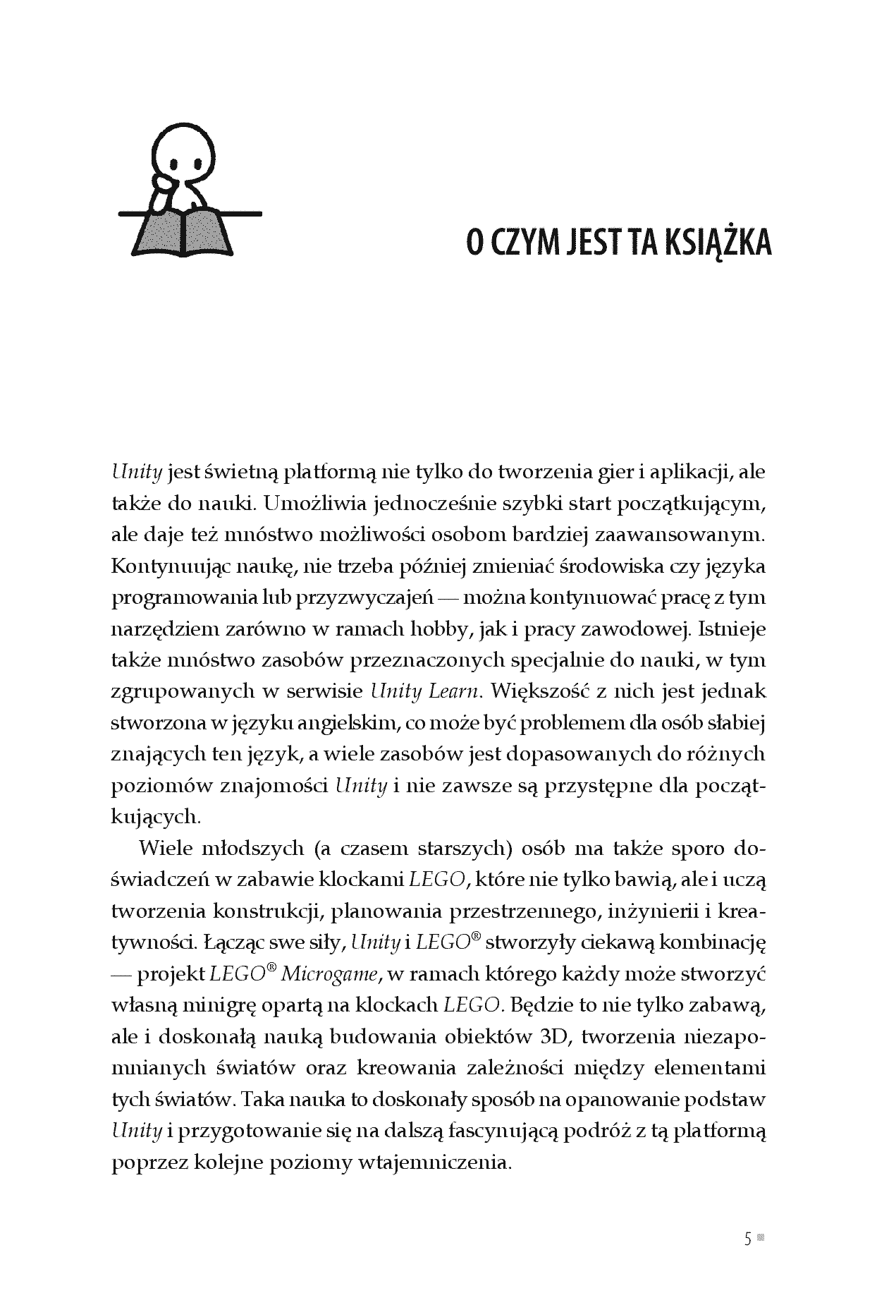 Fragment „LEGO Microgame. Podstawy programowania gier w Unity” — strona 5 z 20