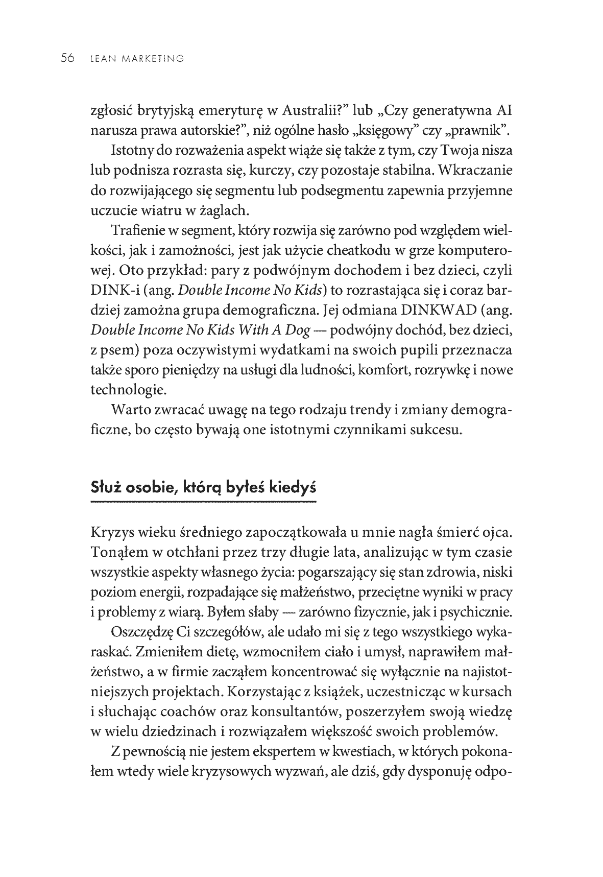 Fragment „Lean marketing. Maksymalne efekty przy minimalnych działaniach” — strona 24 z 30